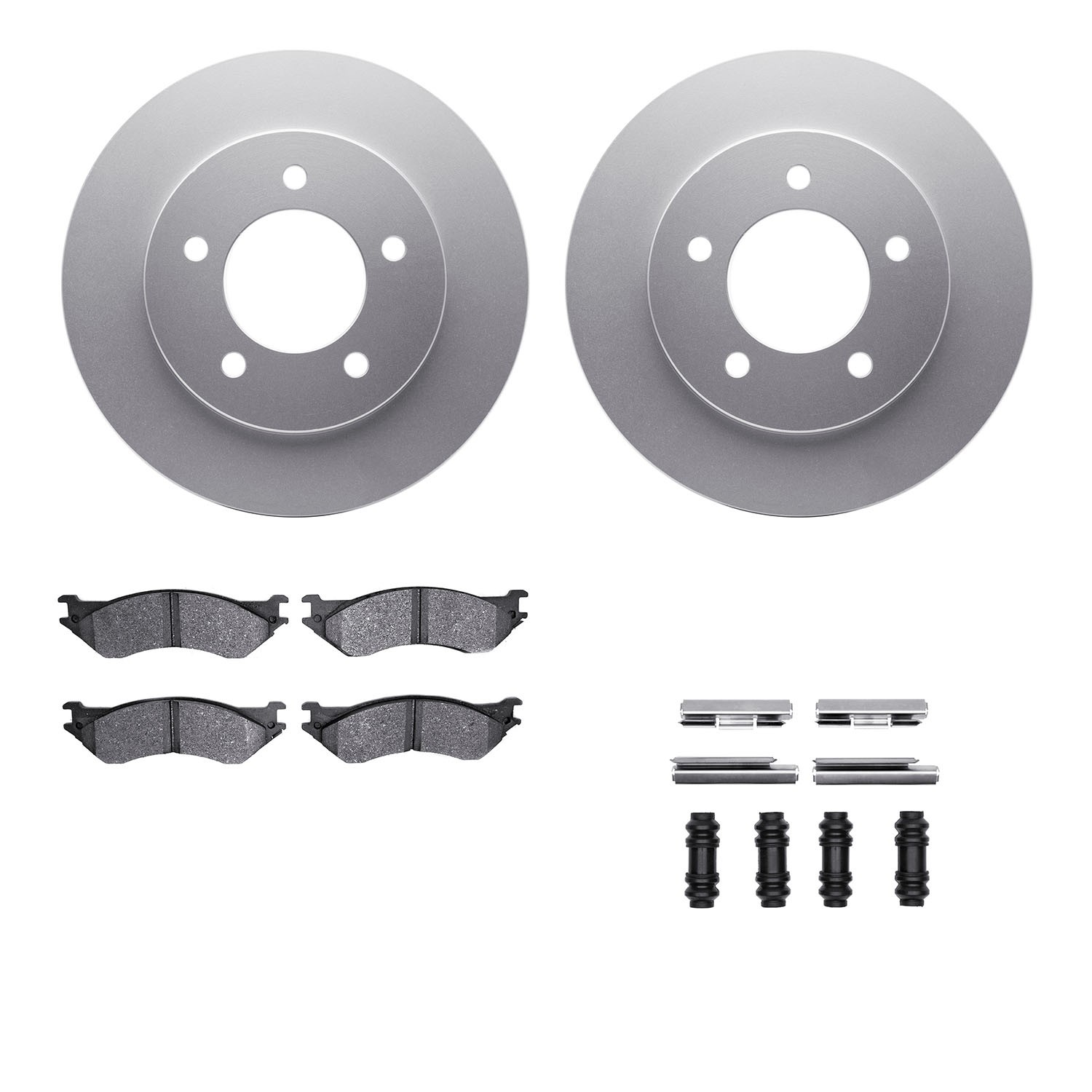 DFC GEOSPEC Coated Rotor- HD Brake Pad - Hardware