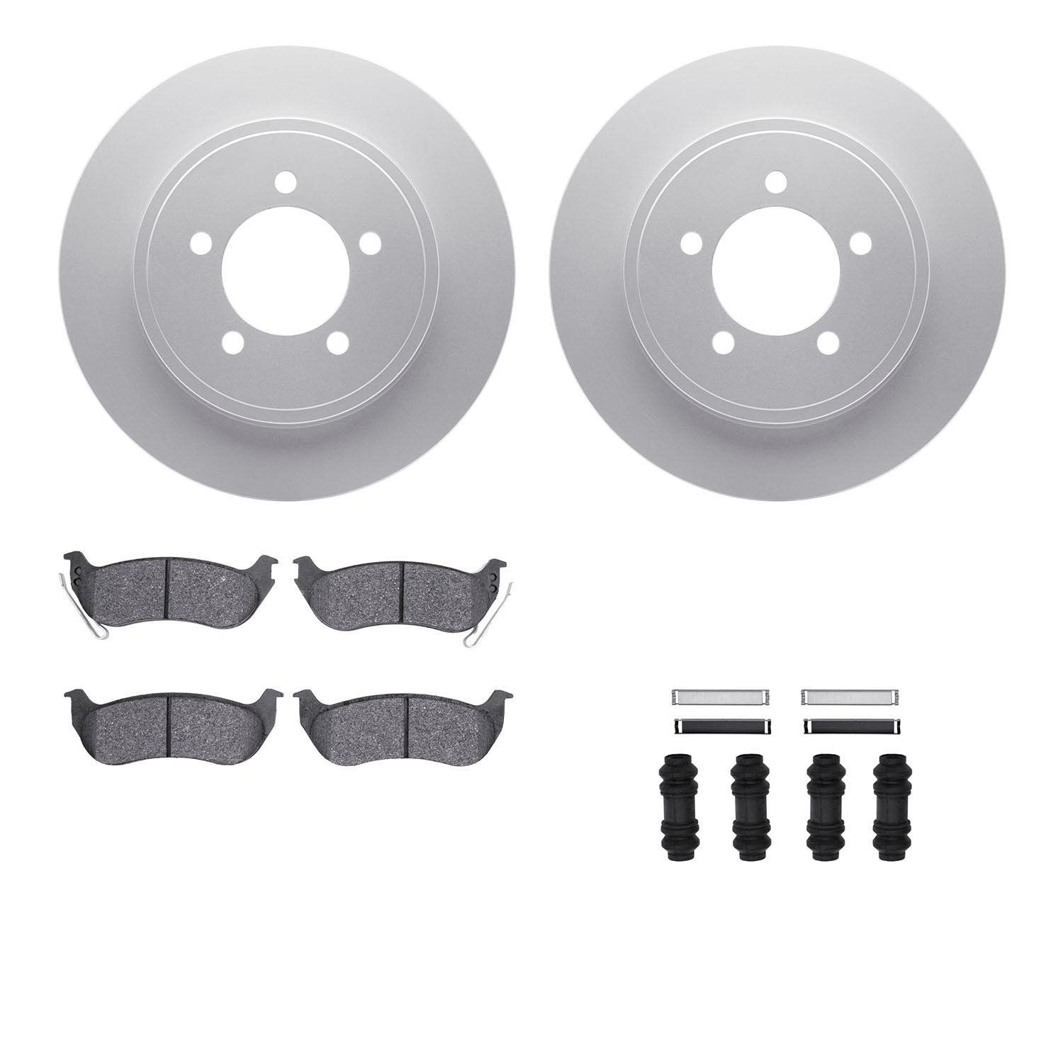 DFC GEOSPEC Coated Rotor- HD Brake Pad - Hardware