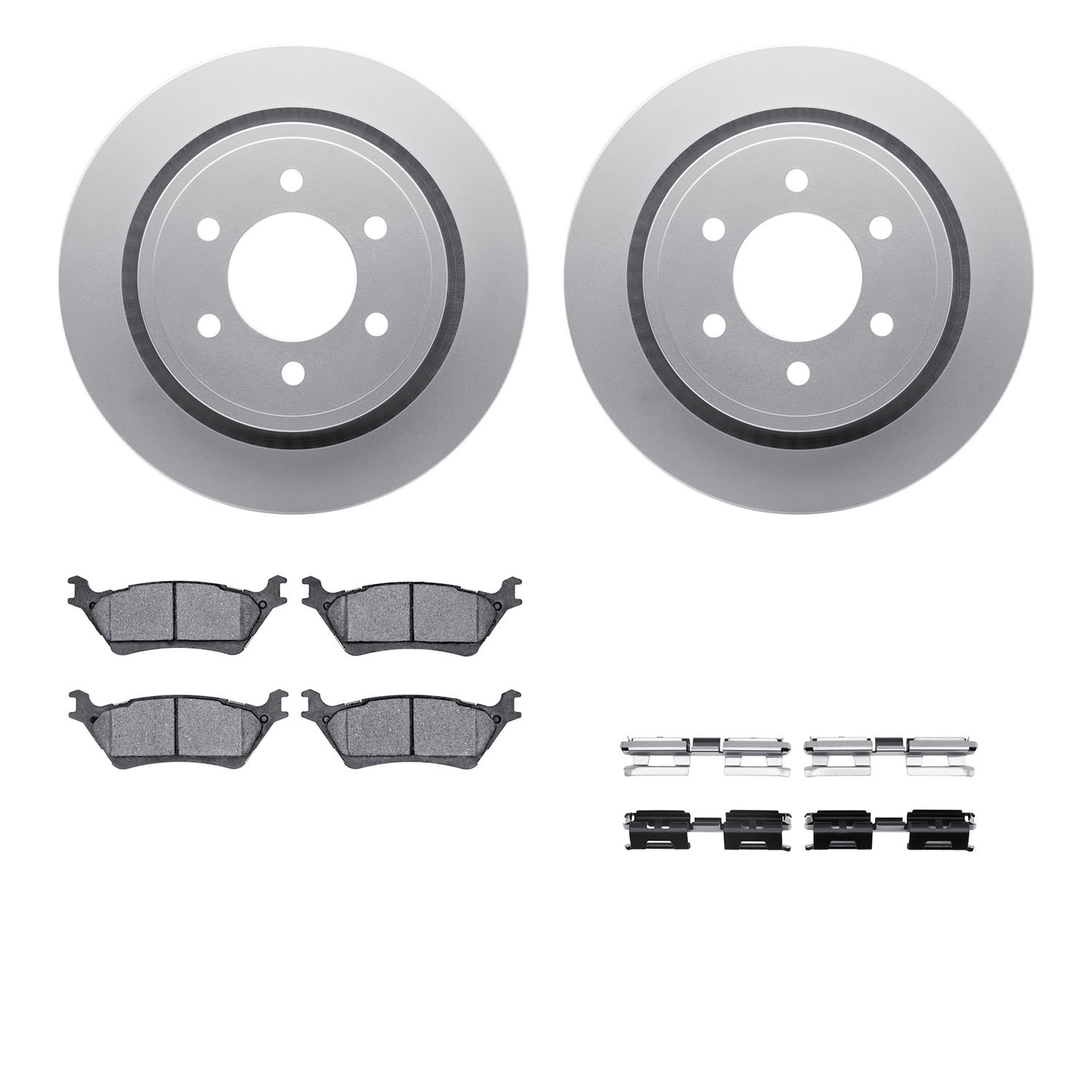 DFC GEOSPEC Coated Rotor- HD Brake Pad - Hardware