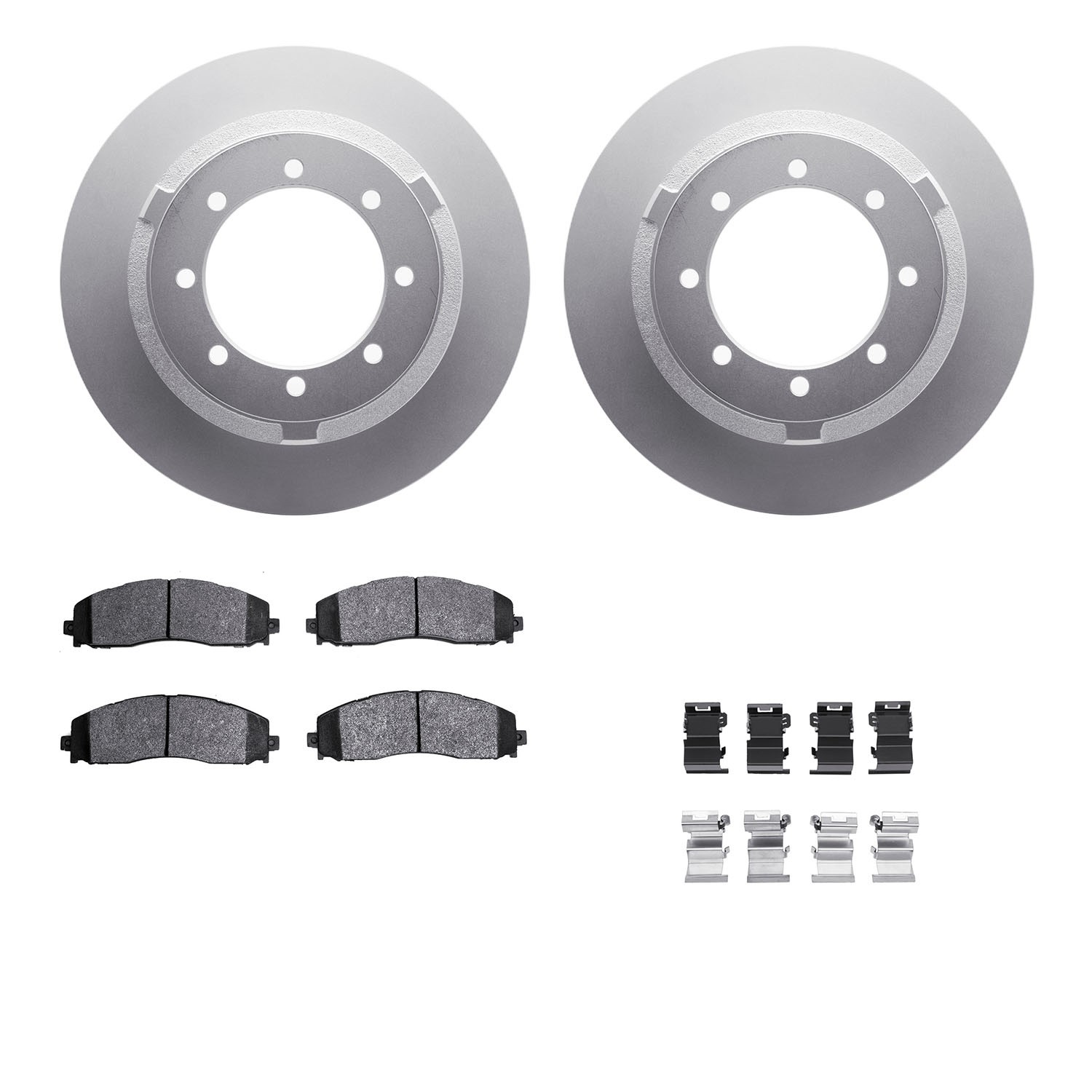 DFC GEOSPEC Coated Rotor- HD Brake Pad - Hardware
