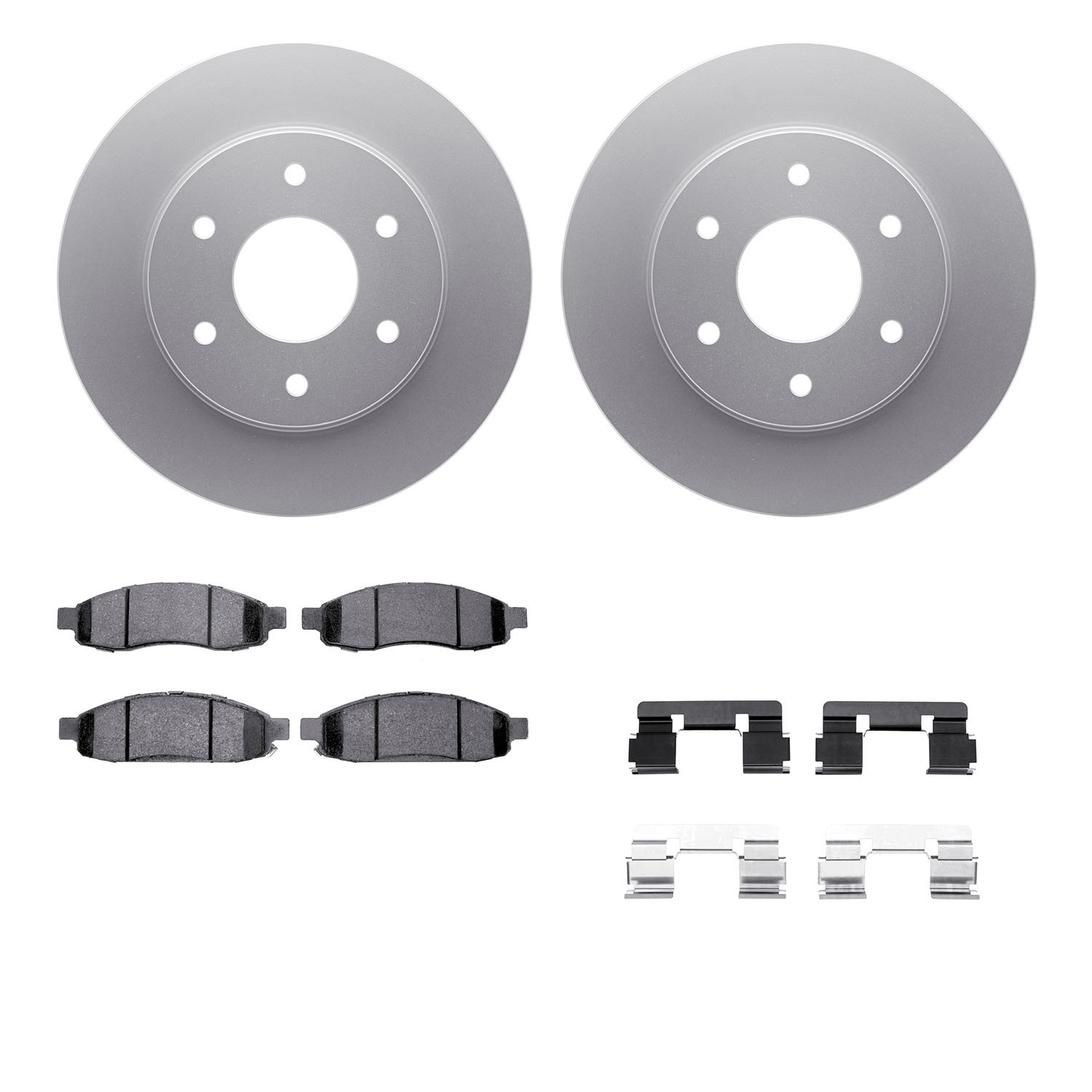 DFC GEOSPEC Coated Rotor- HD Brake Pad - Hardware
