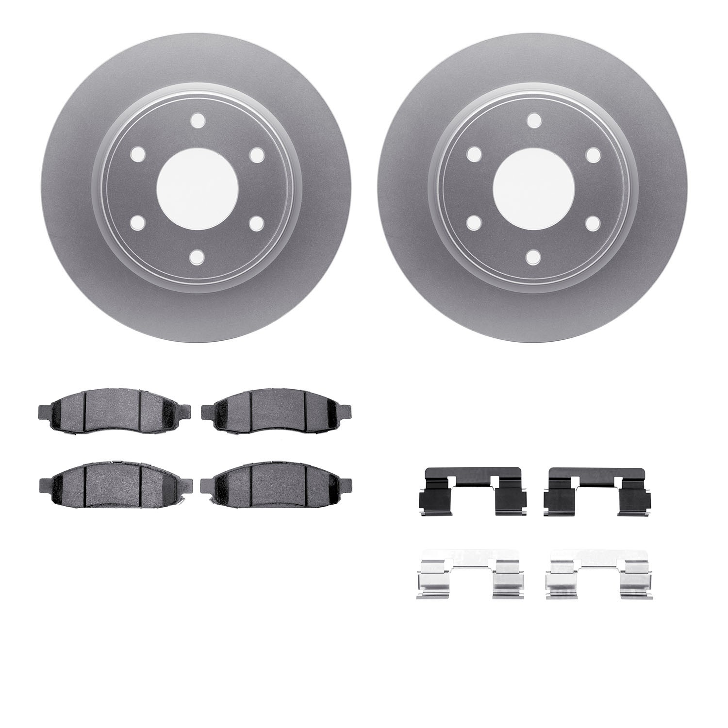 DFC GEOSPEC Coated Rotor- HD Brake Pad - Hardware