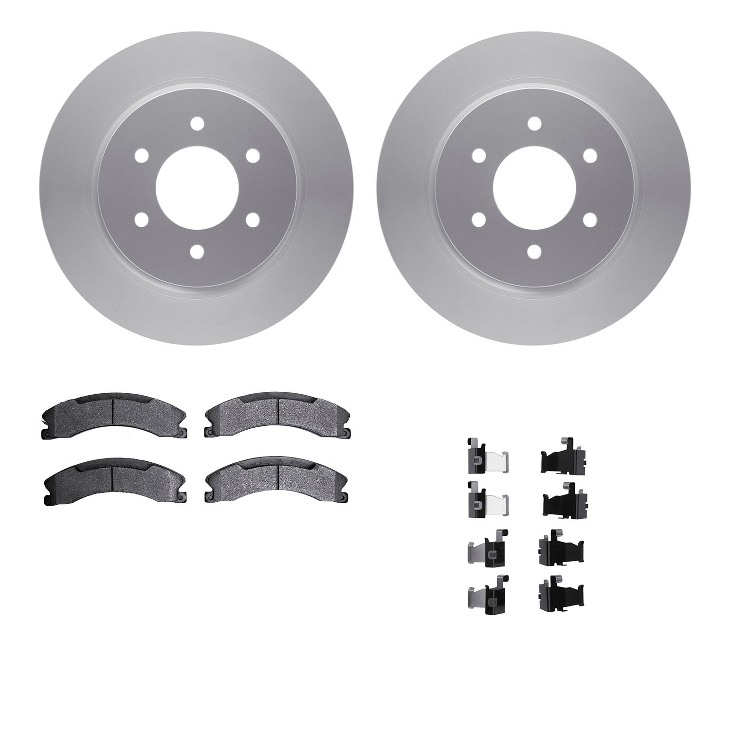 DFC GEOSPEC Coated Rotor- HD Brake Pad - Hardware