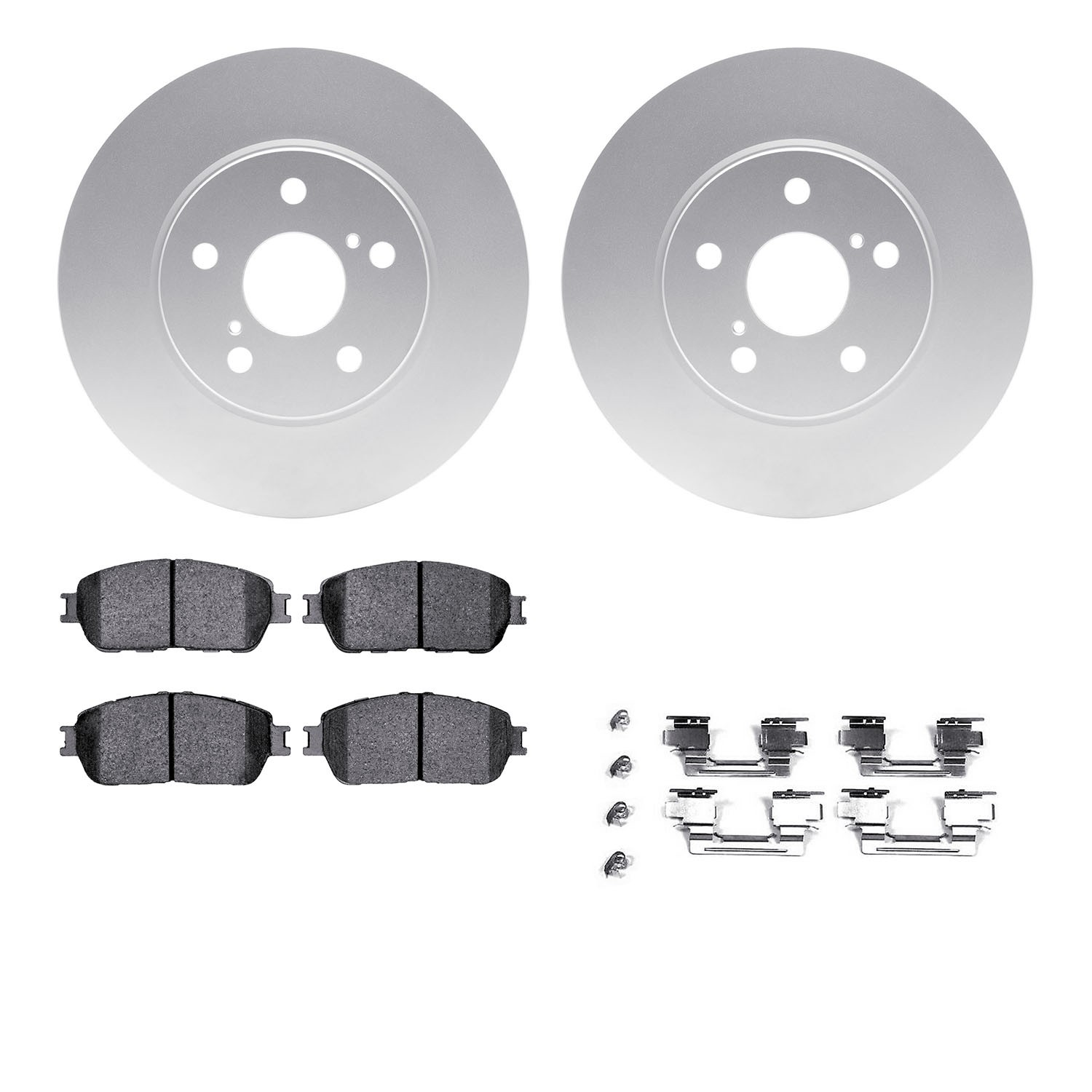 DFC GEOSPEC Coated Rotor- HD Brake Pad - Hardware