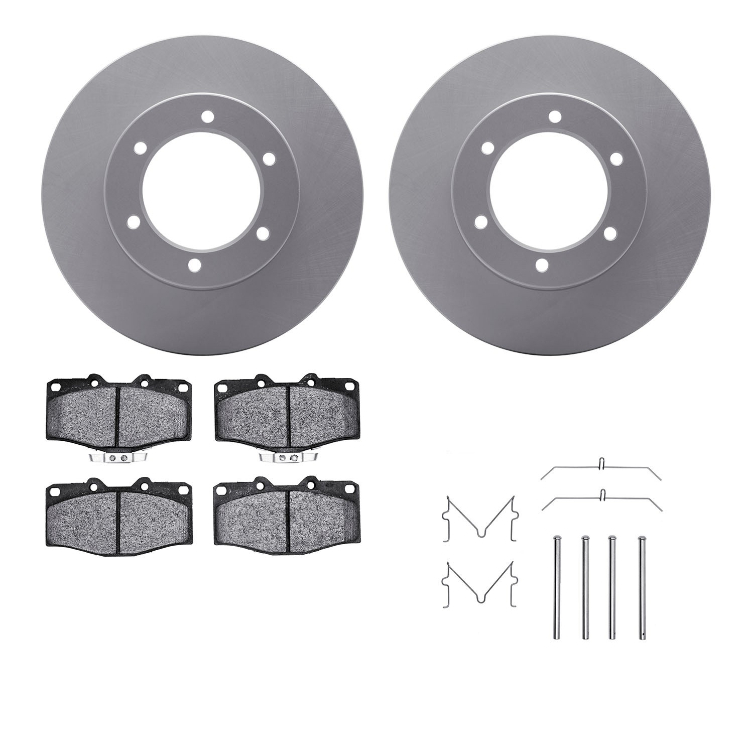 DFC GEOSPEC Coated Rotor- HD Brake Pad - Hardware