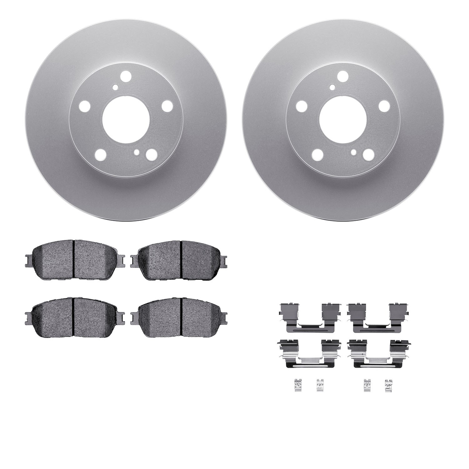 DFC GEOSPEC Coated Rotor- HD Brake Pad - Hardware