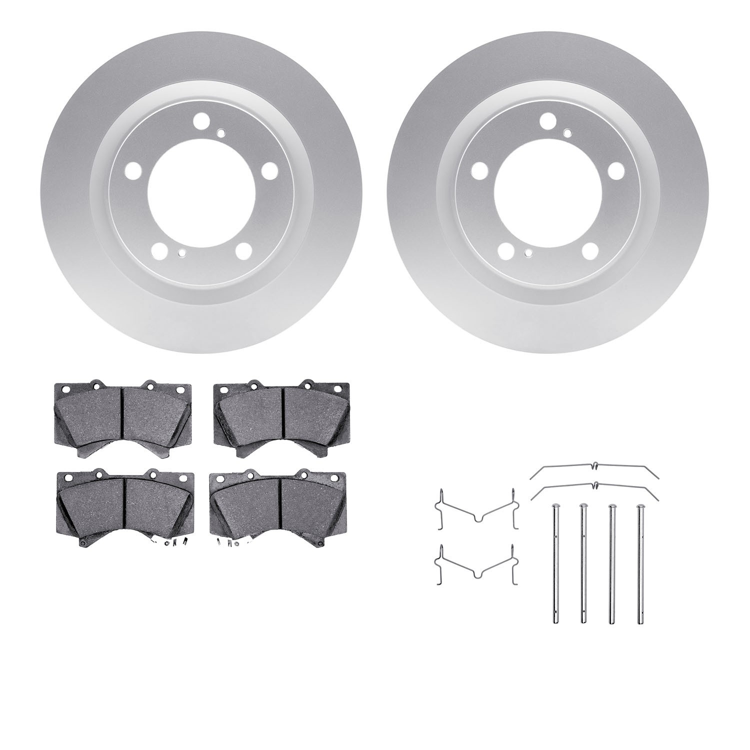 DFC GEOSPEC Coated Rotor- HD Brake Pad - Hardware