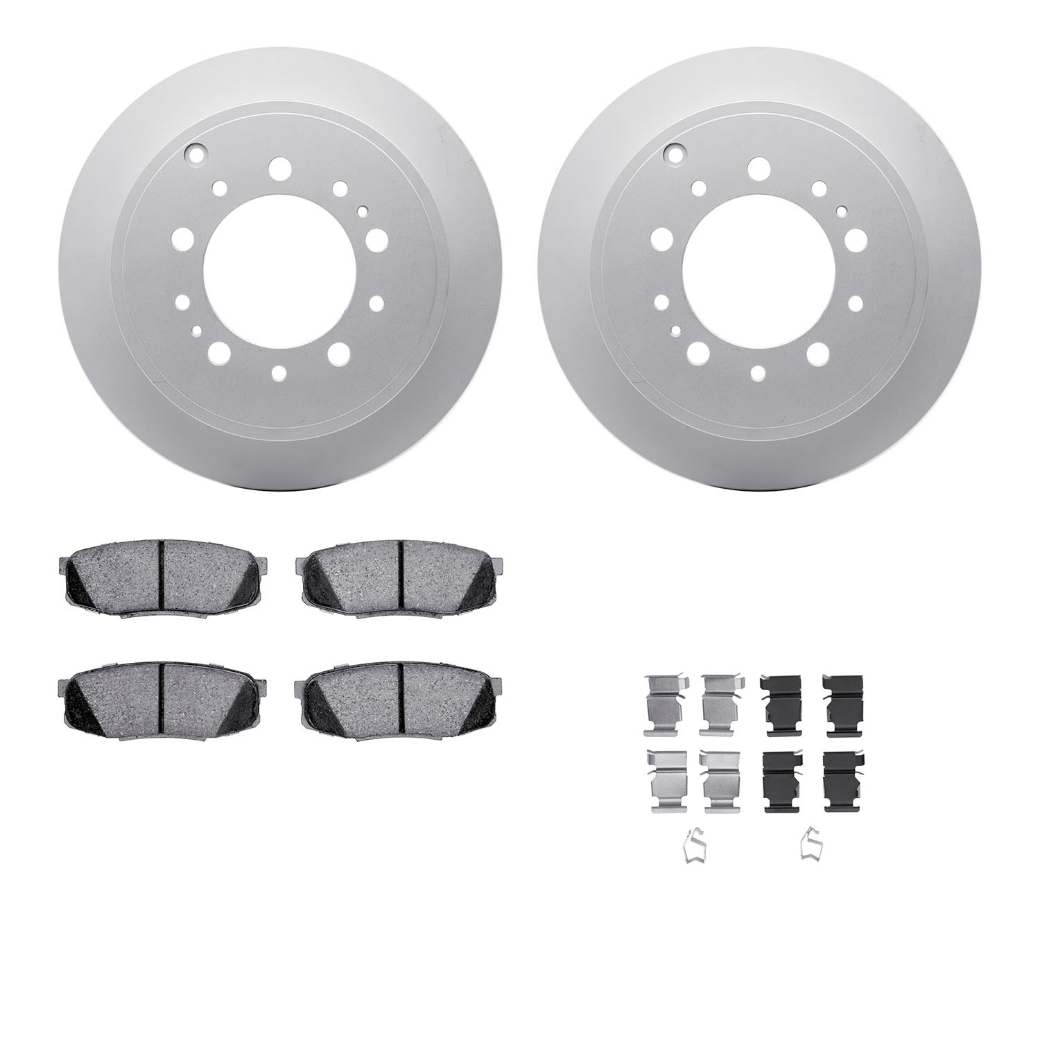 DFC GEOSPEC Coated Rotor- HD Brake Pad - Hardware