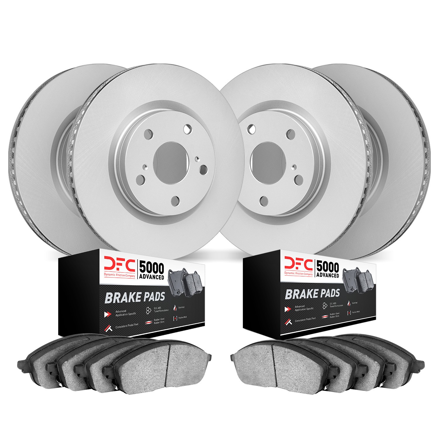 DFC Geospec Rotors with 5000 Advanced Brake Pads