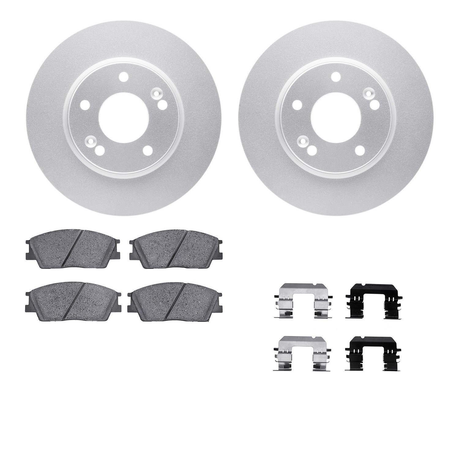 DFC Geospec Rotors with 5000 Advanced Brake Pads includes Hardware