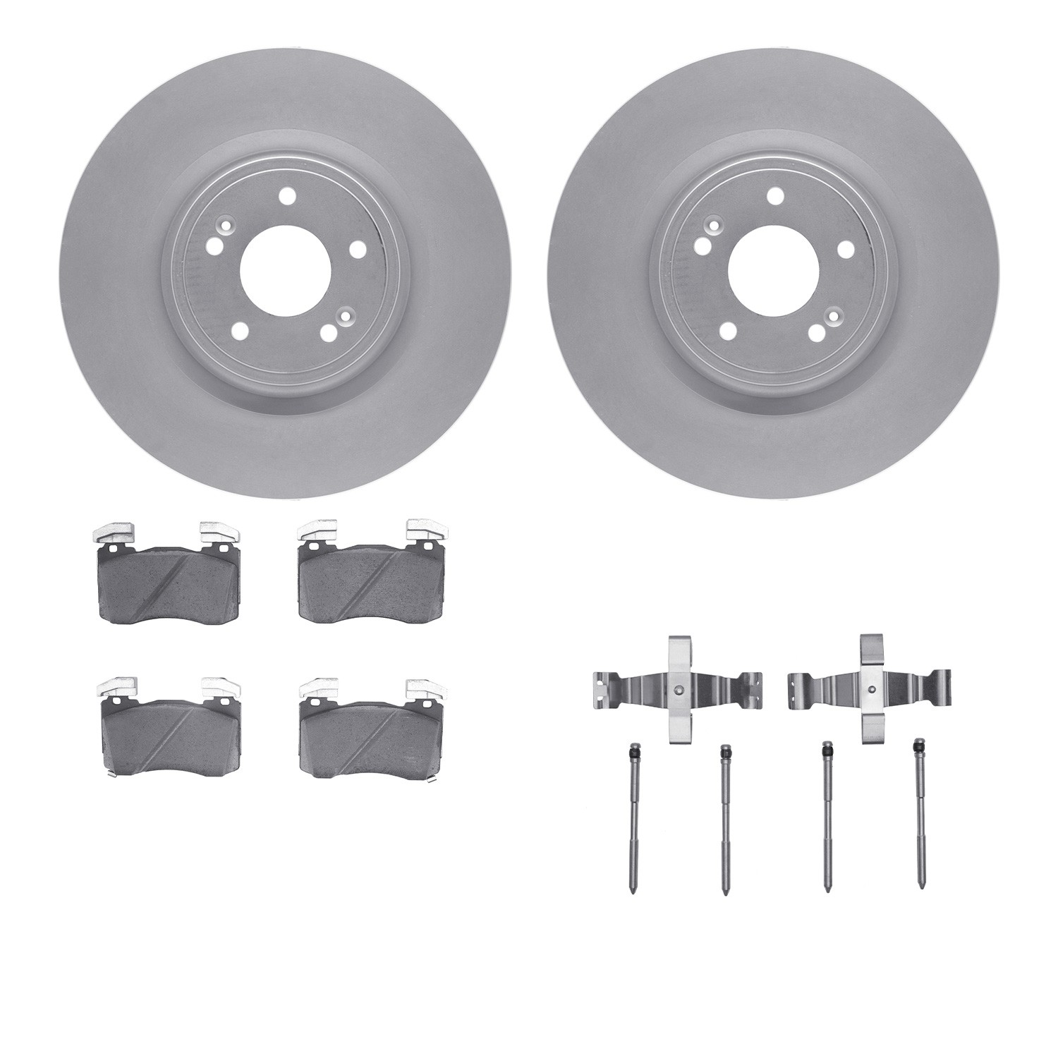 DFC Geospec Rotors with 5000 Advanced Brake Pads includes Hardware