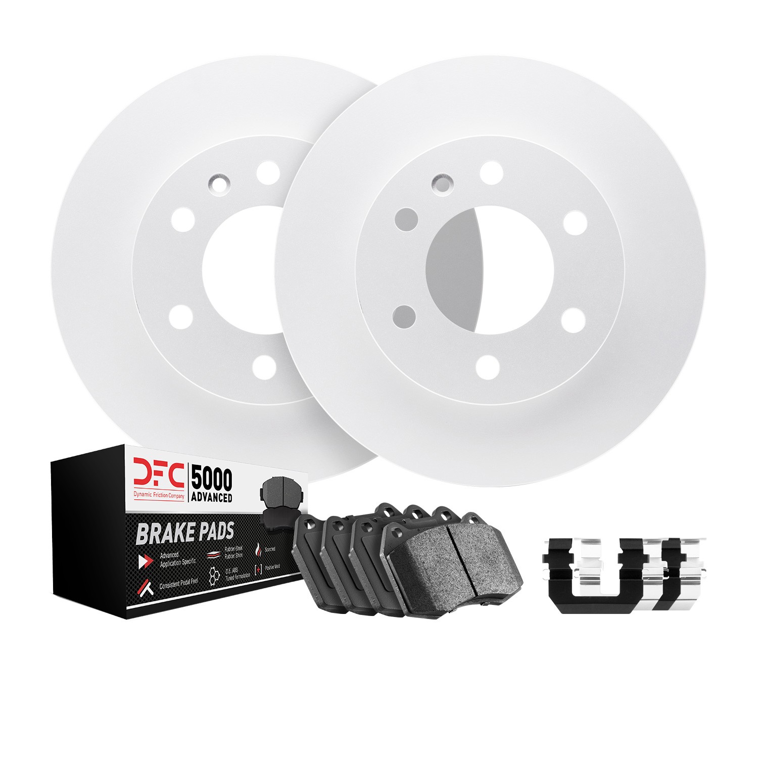 DFC GEOSPEC Rotors with 5000 Advanced Brake Pads and Hardware