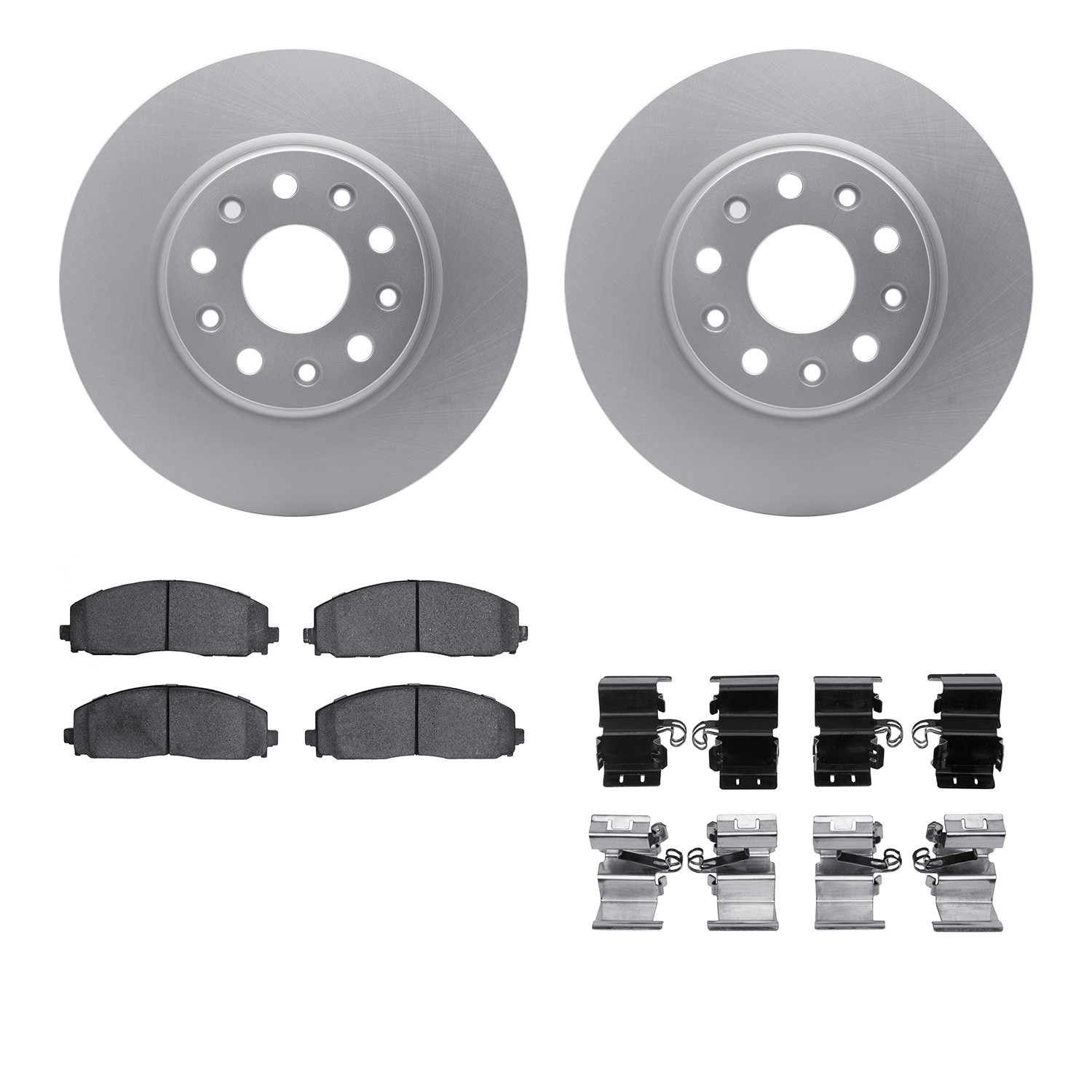 DFC Geospec Rotors with 5000 Advanced Brake Pads includes Hardware