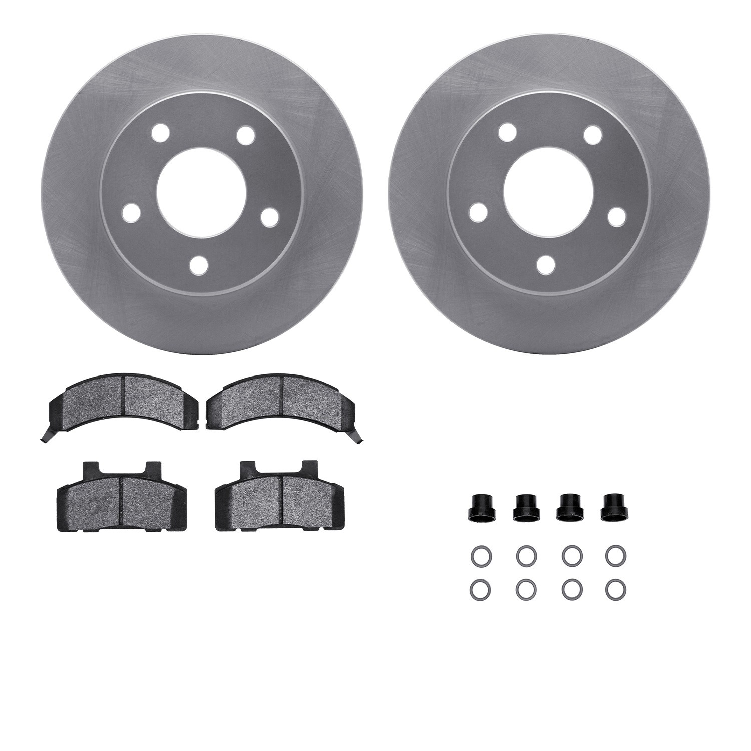 DFC GEOSPEC Coated Rotors with 5000 Brake Pads - Ceramic and Hardware