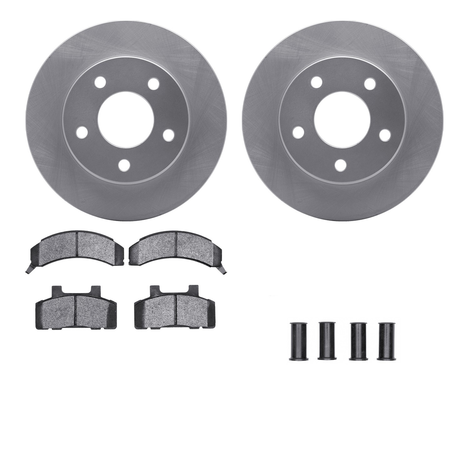 DFC GEOSPEC Coated Rotors with 5000 Brake Pads - Ceramic and Hardware