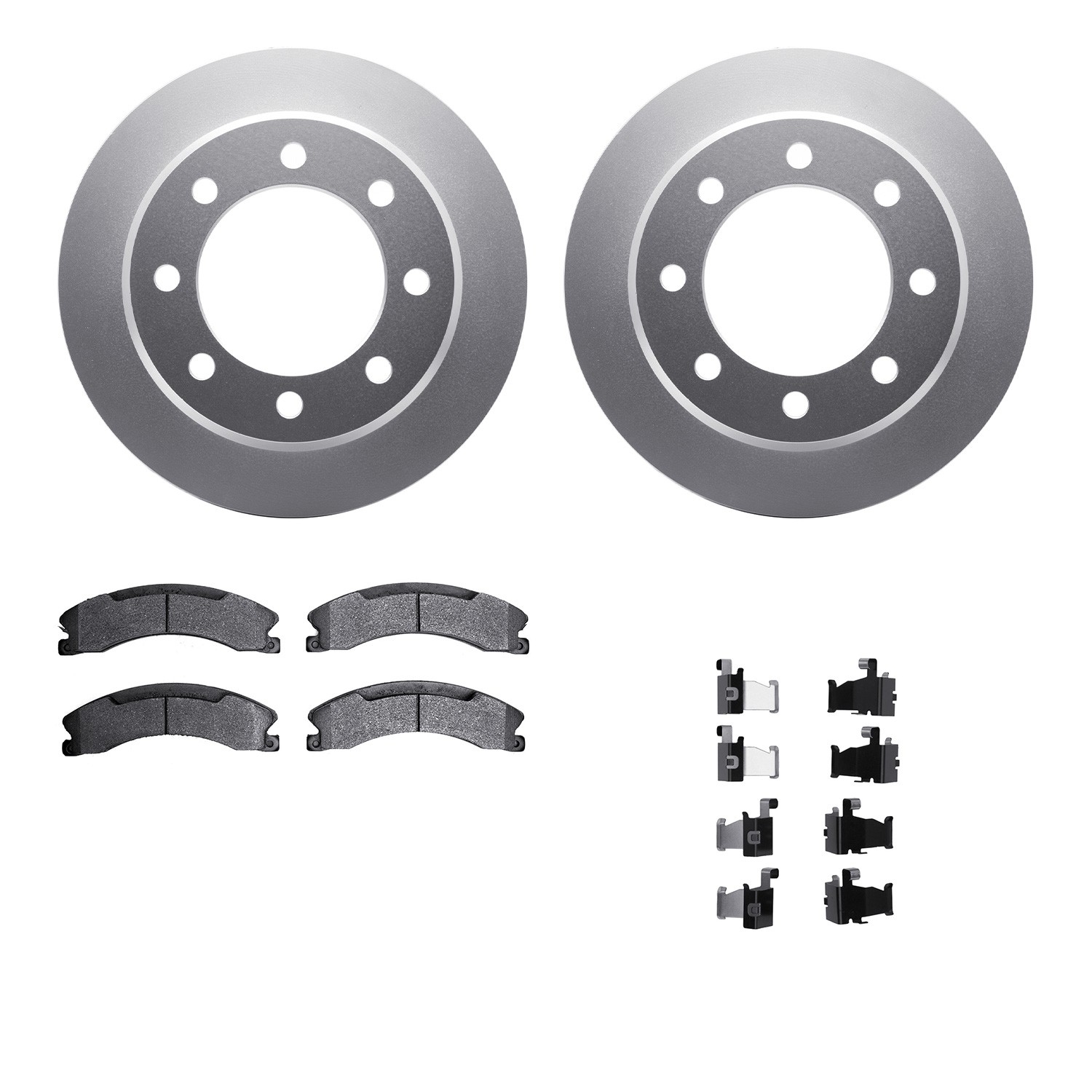 DFC Geospec Rotors with 5000 Advanced Brake Pads includes Hardware