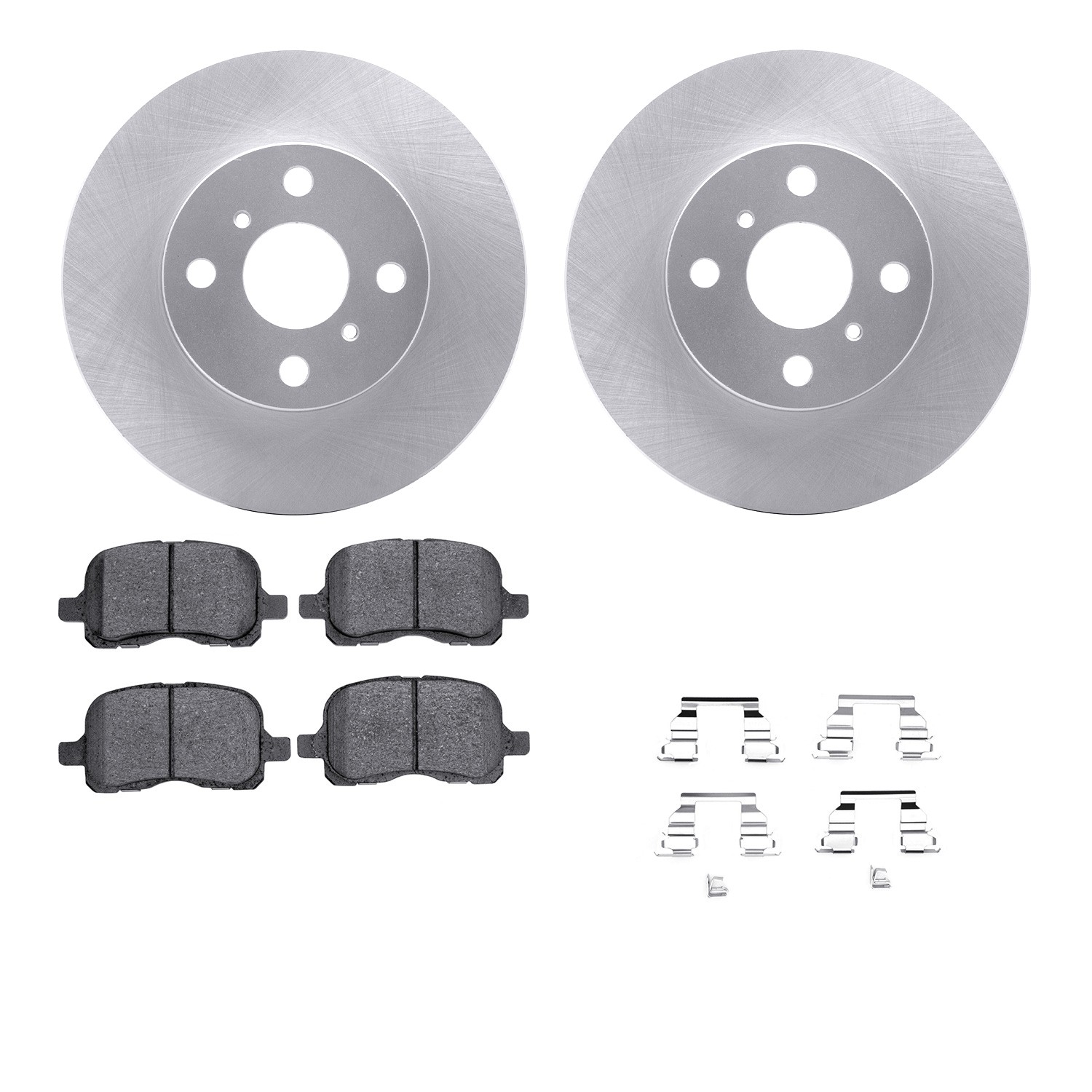DFC GEOSPEC Coated Rotors with 5000 Brake Pads - Ceramic and Hardware