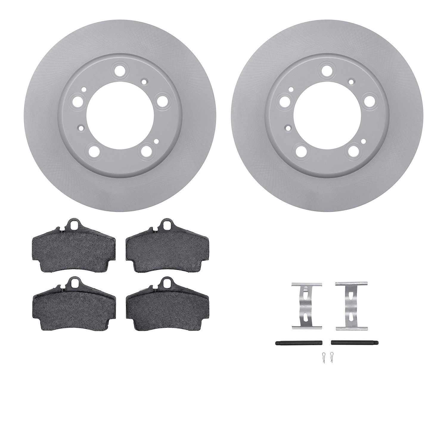 DFC Geospec Rotors with EURO 5000 Ceramic Brake Pads includes Hardware