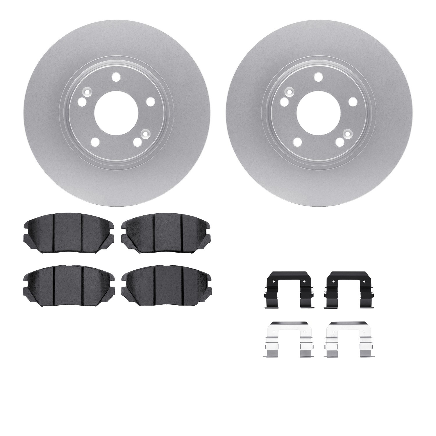 DFC Geospec Rotors with EURO 5000 Ceramic Brake Pads includes Hardware