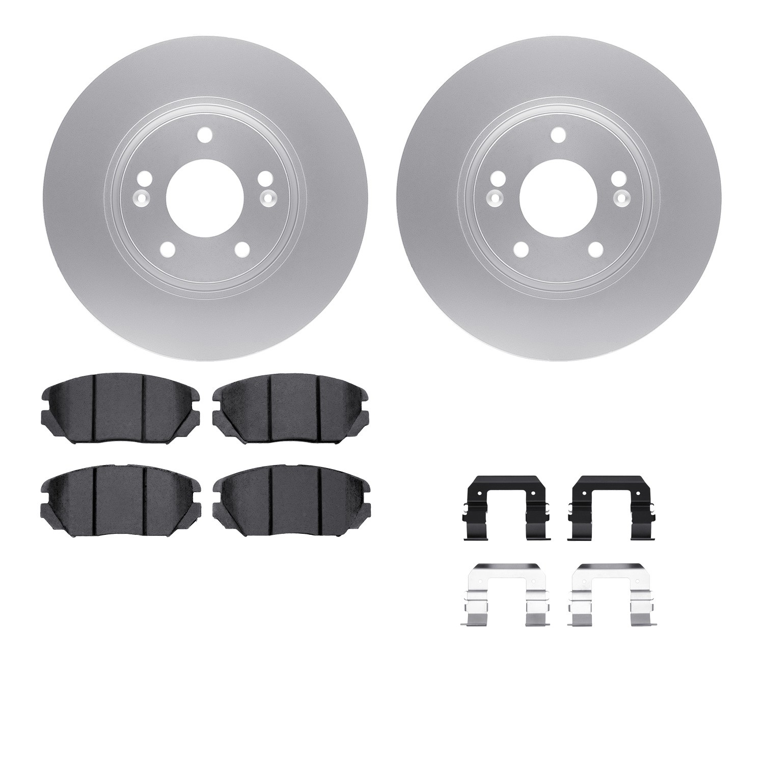 DFC Geospec Rotors with EURO 5000 Ceramic Brake Pads includes Hardware