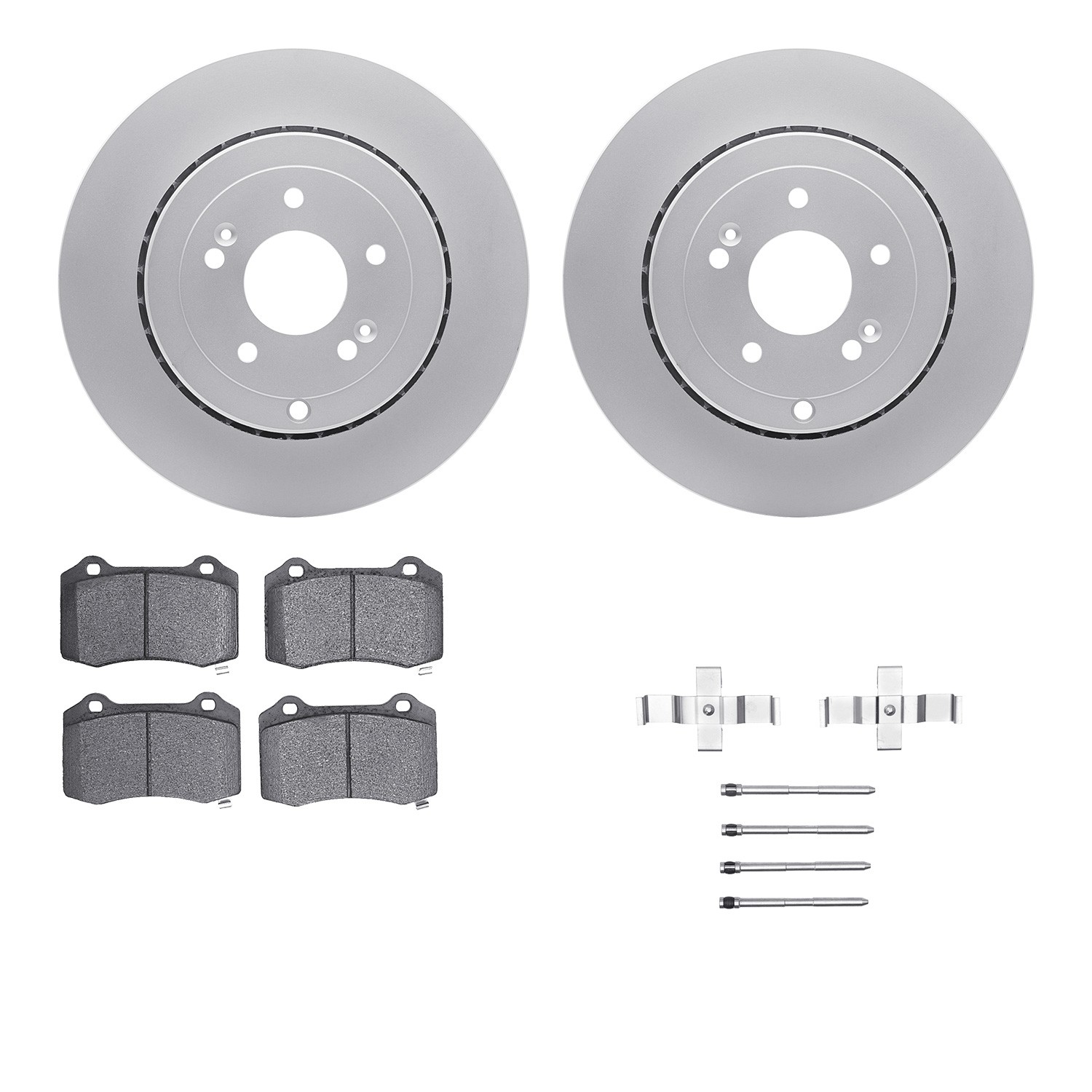 DFC Geospec Rotors with EURO 5000 Ceramic Brake Pads includes Hardware