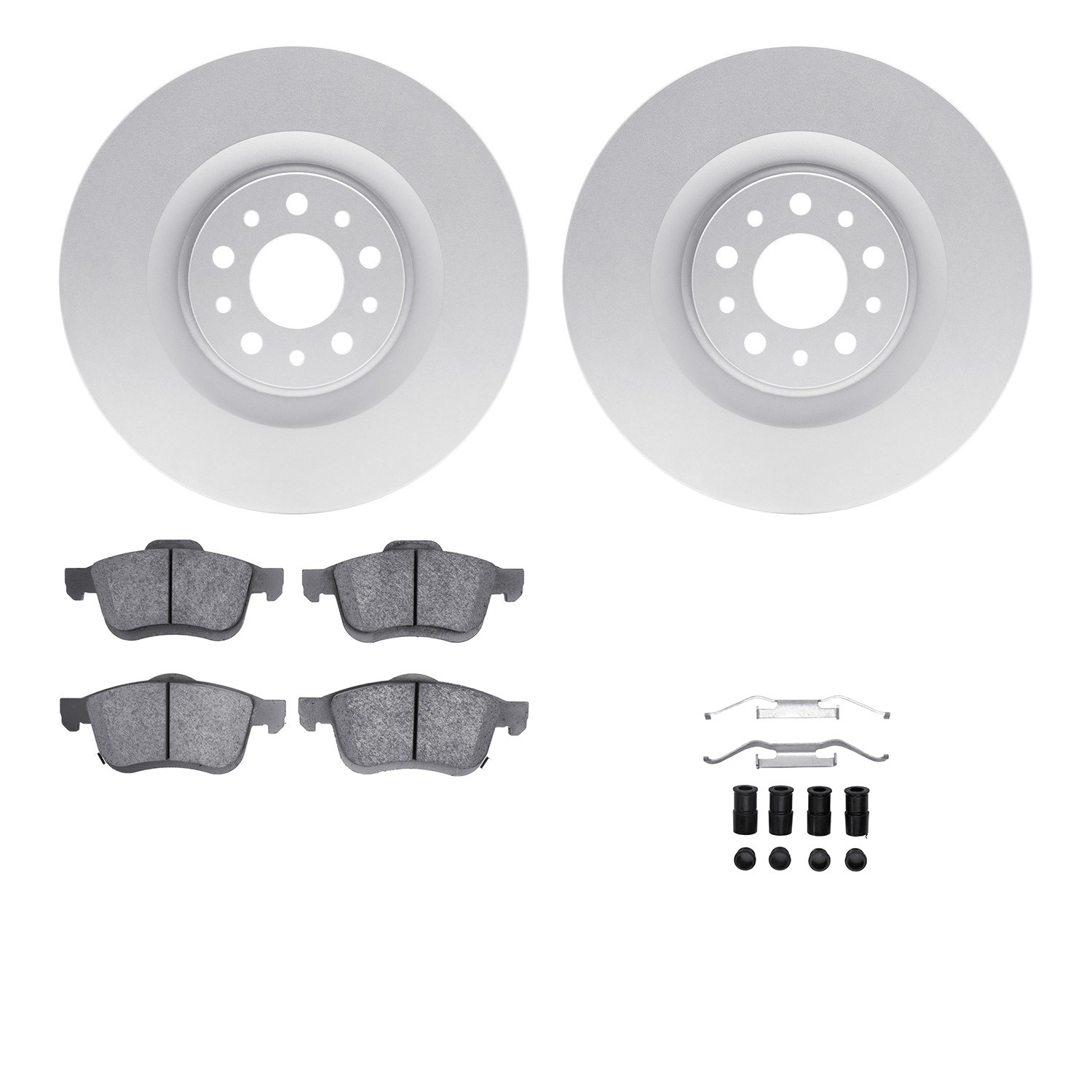 DFC Geospec Rotors with EURO 5000 Ceramic Brake Pads includes Hardware