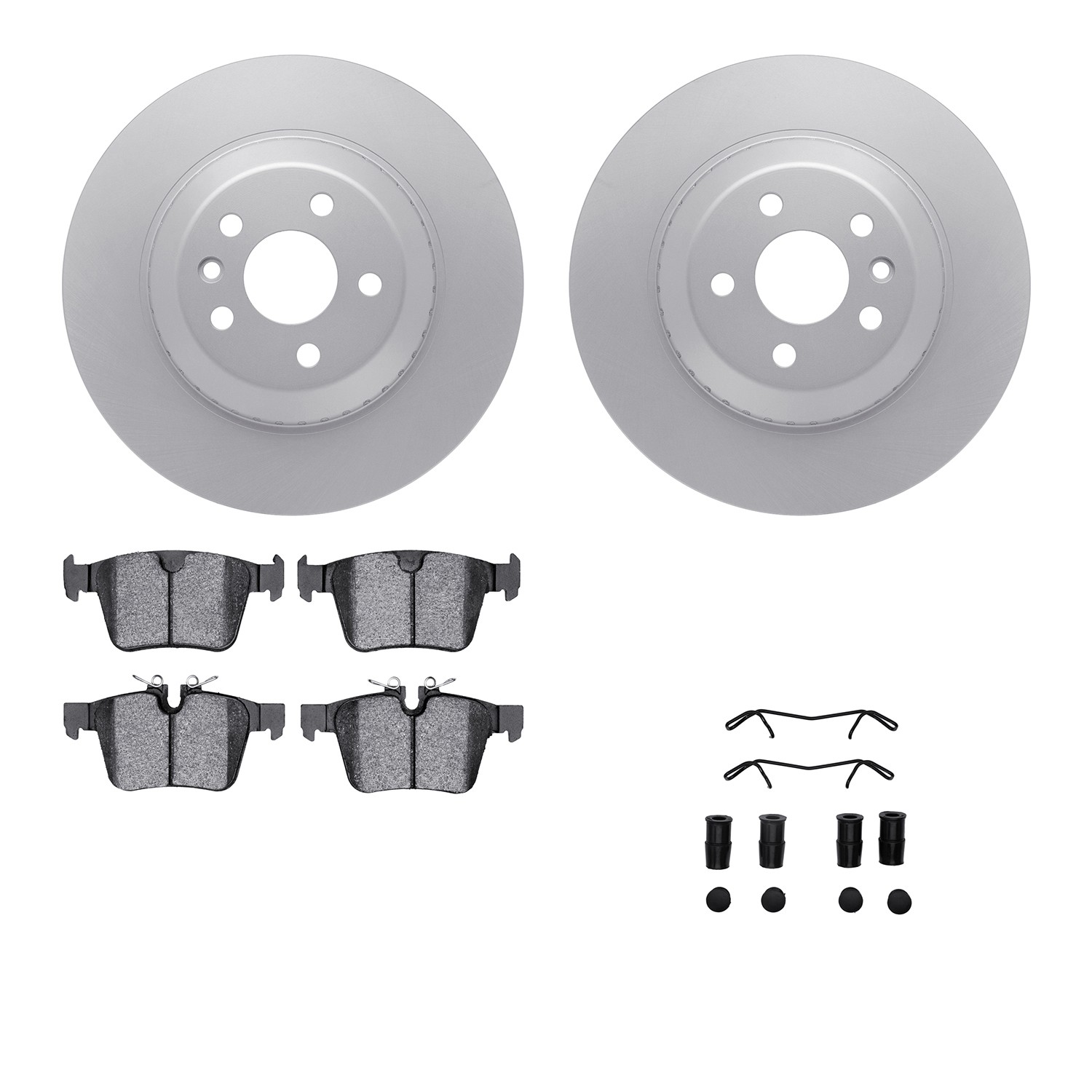 DFC Geospec Rotors with EURO 5000 Ceramic Brake Pads includes Hardware