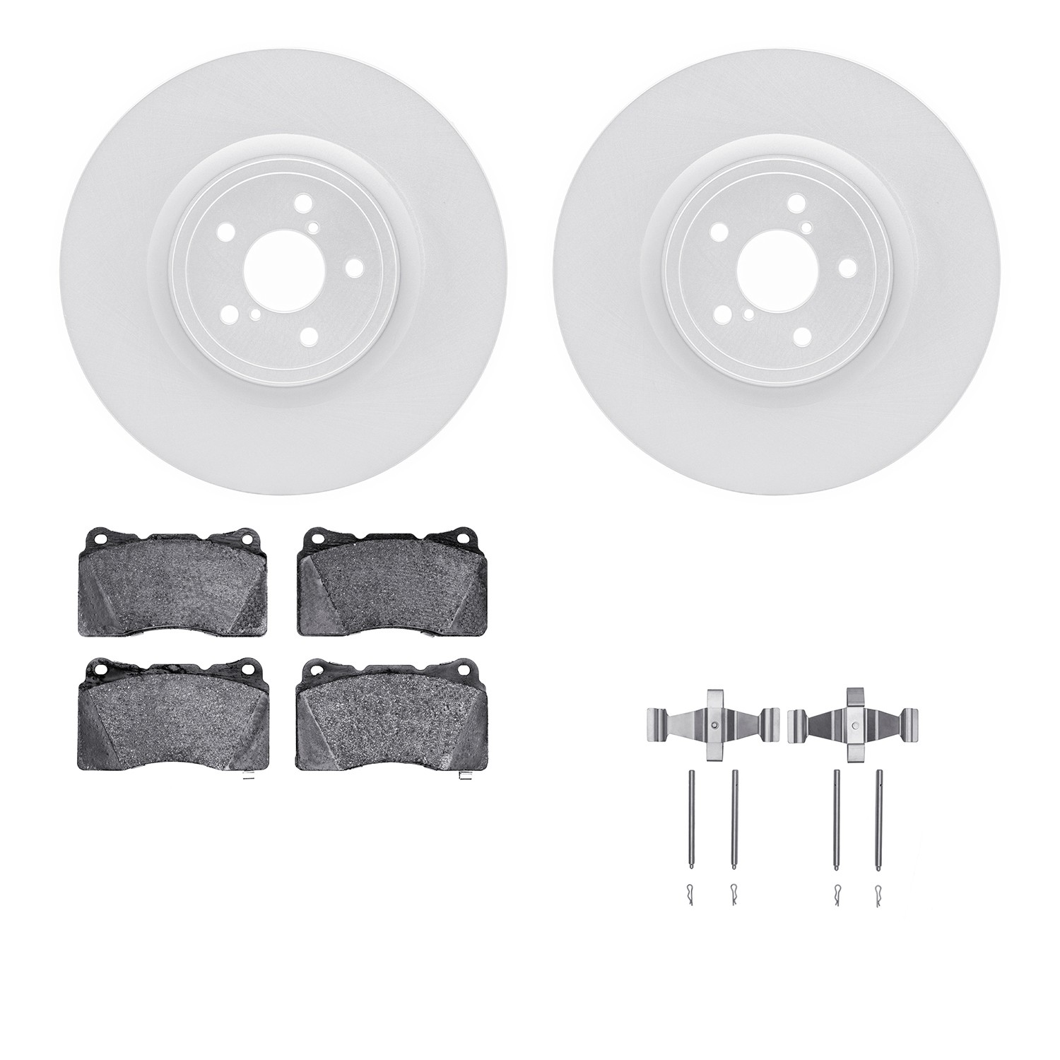 DFC Geospec Rotors with EURO 5000 Ceramic Brake Pads includes Hardware