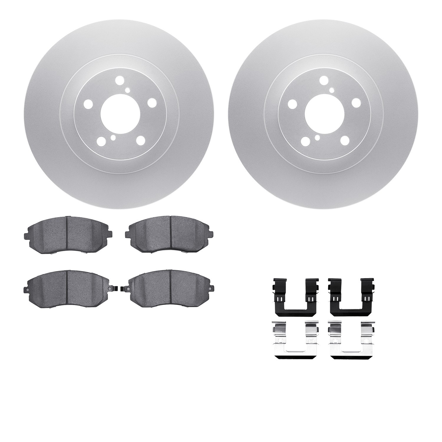 DFC Geospec Rotors with EURO 5000 Ceramic Brake Pads includes Hardware