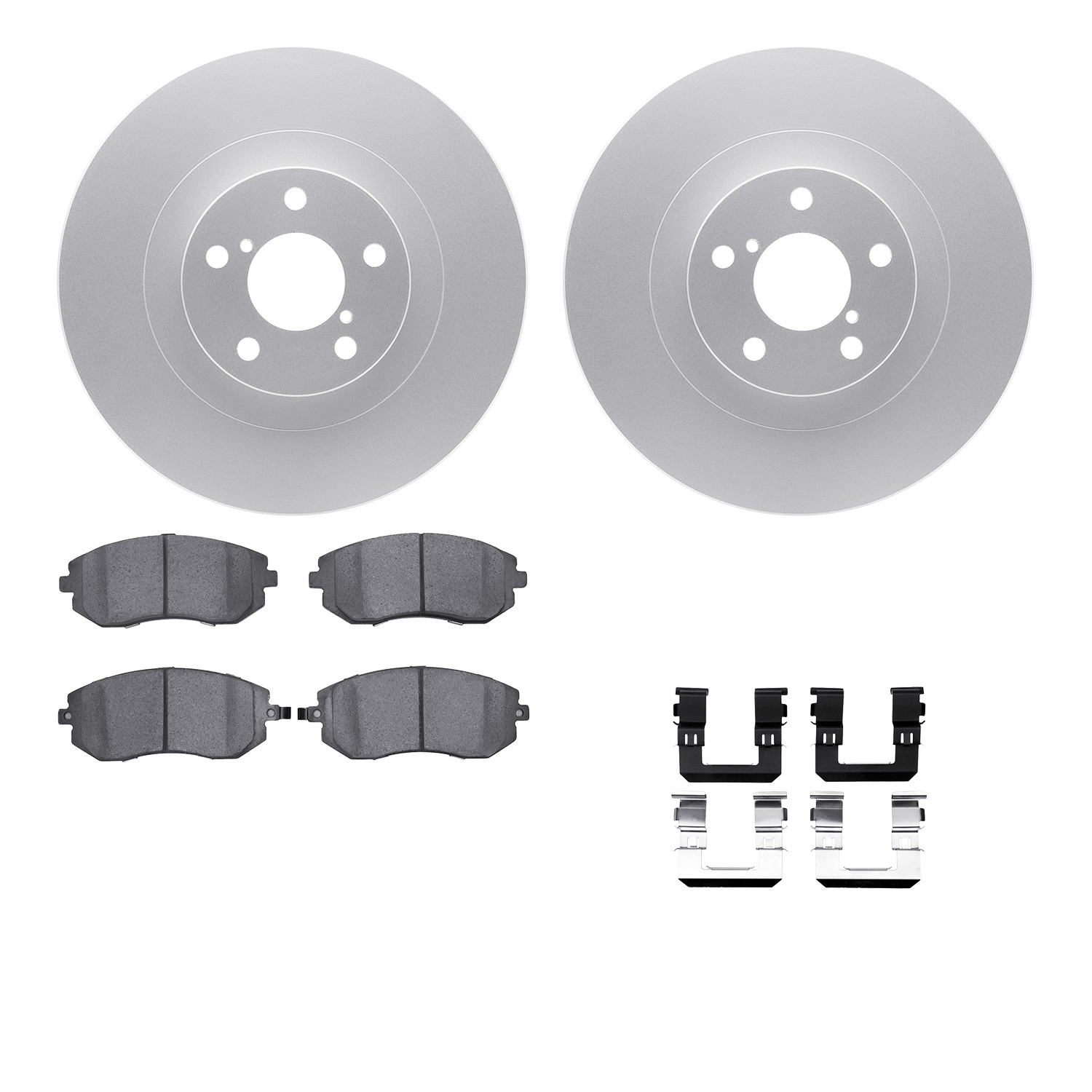 DFC Geospec Rotors with EURO 5000 Ceramic Brake Pads includes Hardware