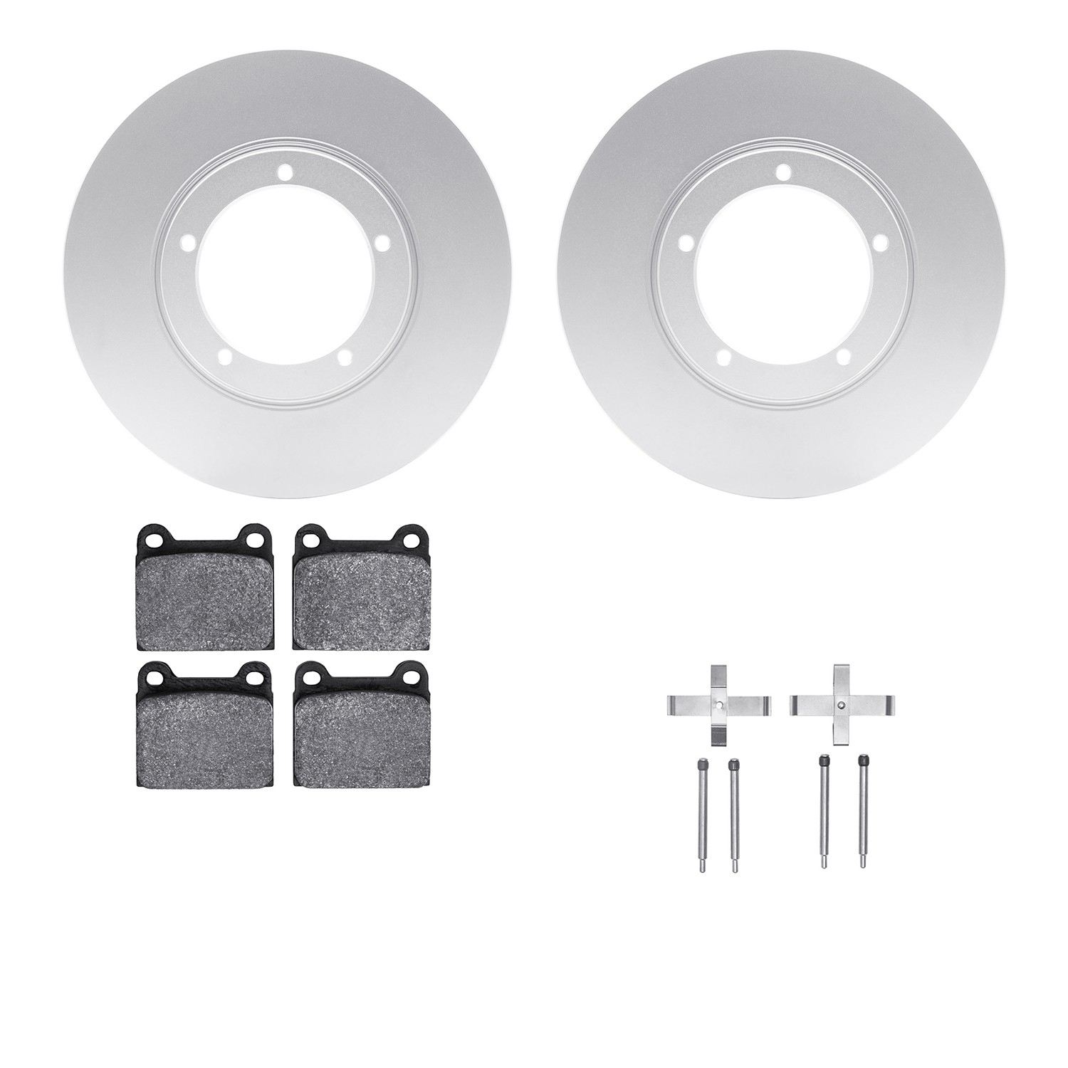 DFC Geospec Rotors with EURO 5000 Ceramic Brake Pads includes Hardware
