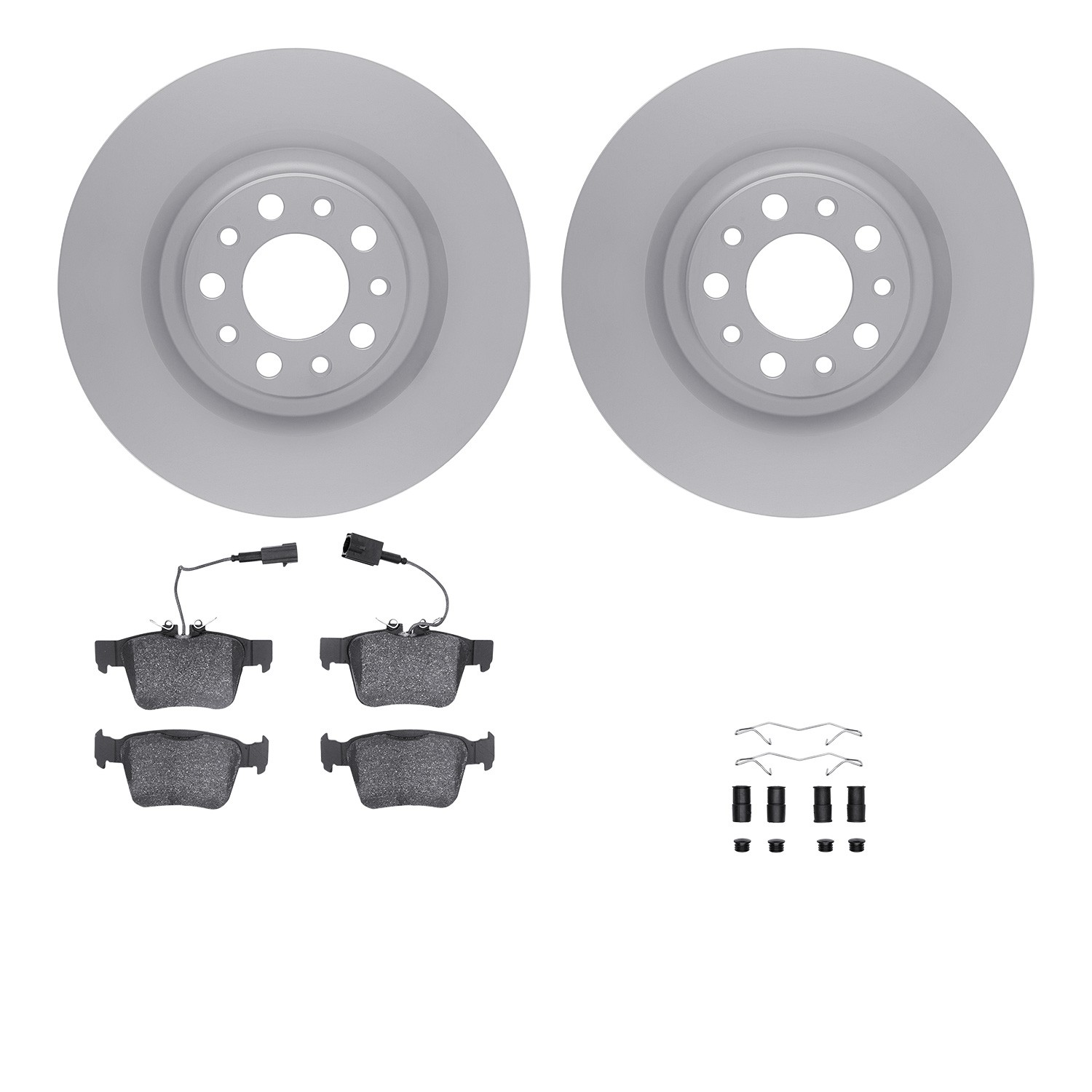 DFC Geospec Rotors with EURO 5000 Ceramic Brake Pads includes Hardware
