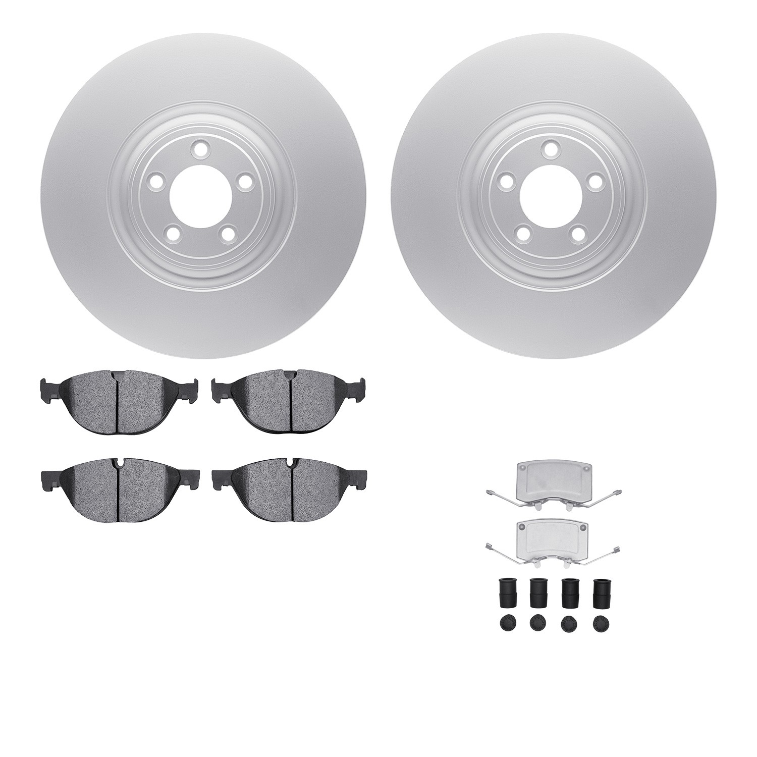 DFC Geospec Rotors with EURO 5000 Ceramic Brake Pads includes Hardware