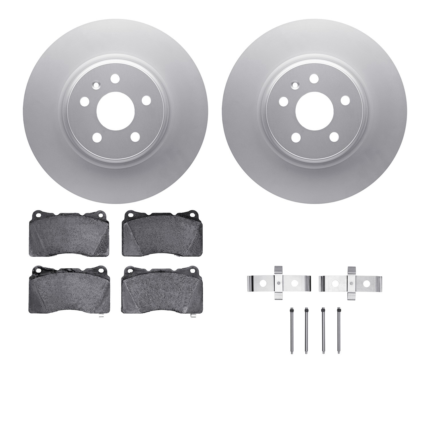 DFC Geospec Rotors with EURO 5000 Ceramic Brake Pads includes Hardware