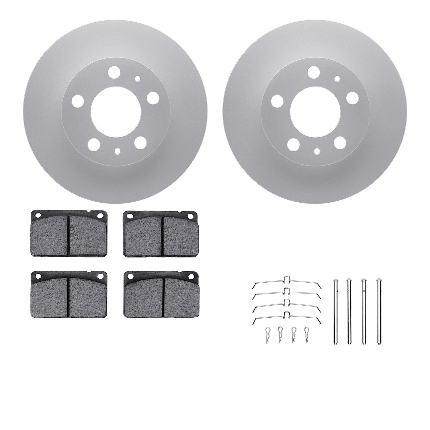 DFC Geospec Rotors with EURO 5000 Ceramic Brake Pads includes Hardware