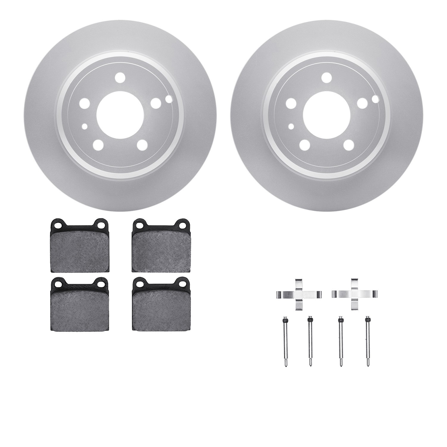 DFC Geospec Rotors with EURO 5000 Ceramic Brake Pads includes Hardware