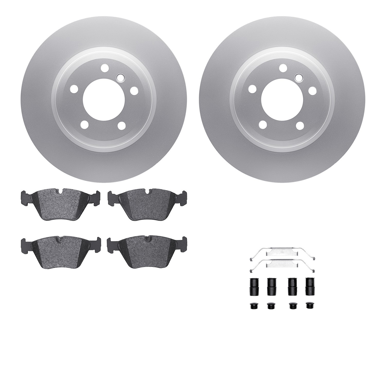 DFC Geospec Rotors with EURO 5000 Ceramic Brake Pads includes Hardware