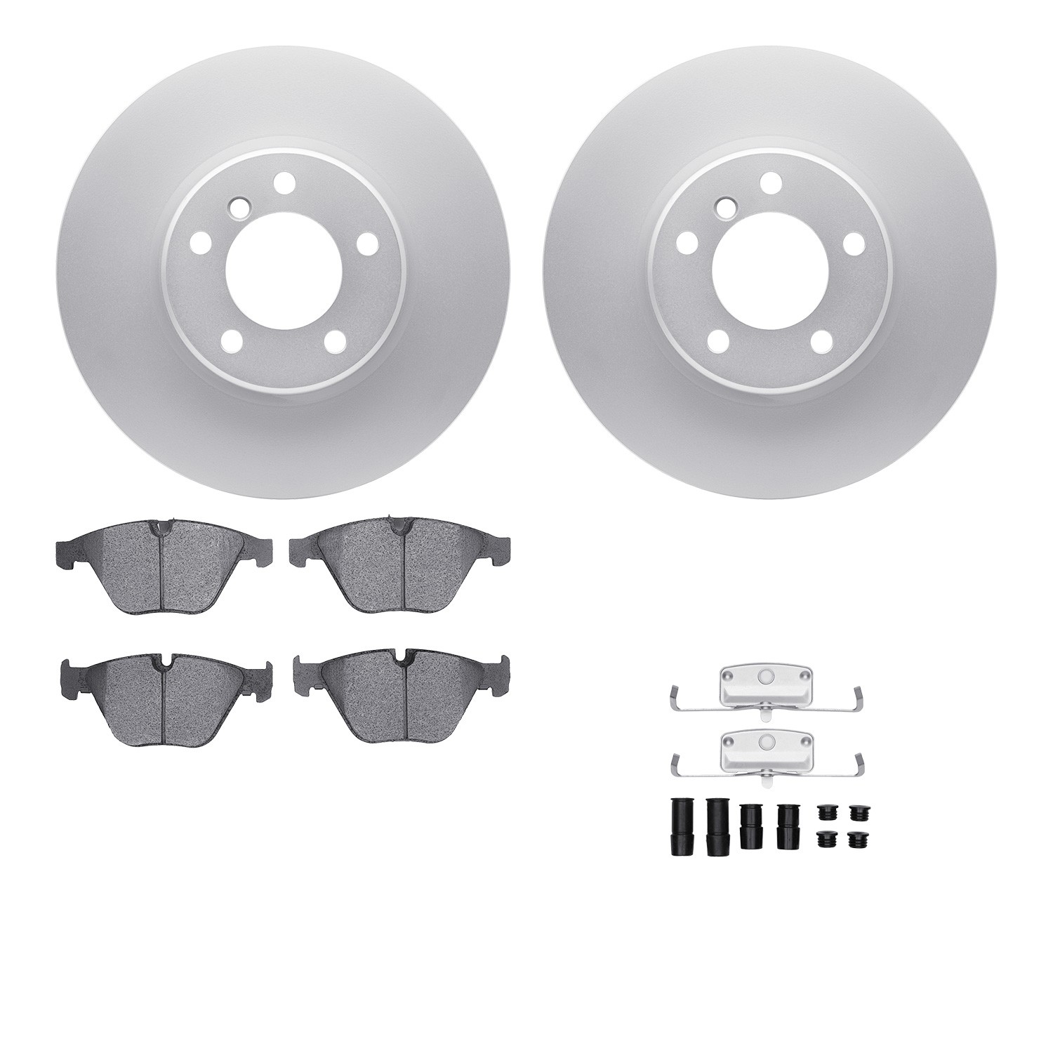 DFC Geospec Rotors with EURO 5000 Ceramic Brake Pads includes Hardware