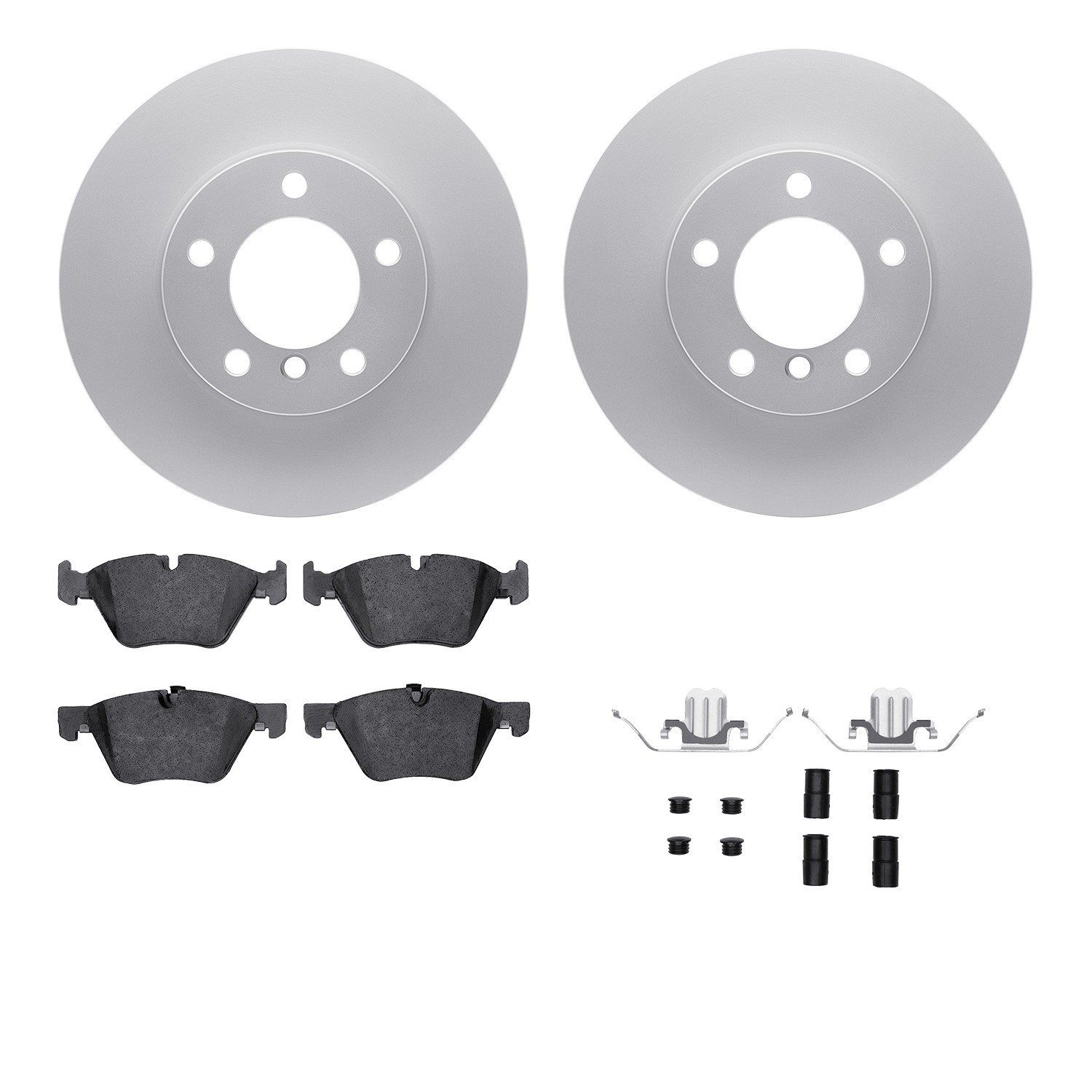DFC Geospec Rotors with EURO 5000 Ceramic Brake Pads includes Hardware