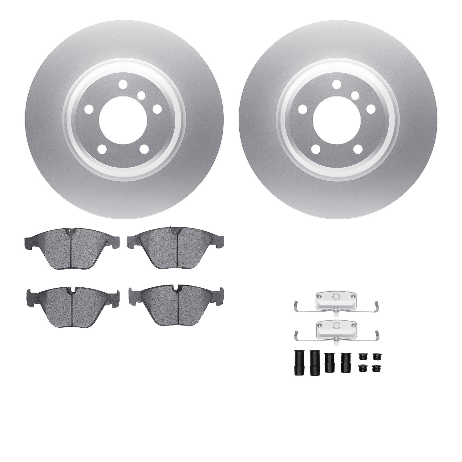 DFC Geospec Rotors with EURO 5000 Ceramic Brake Pads includes Hardware