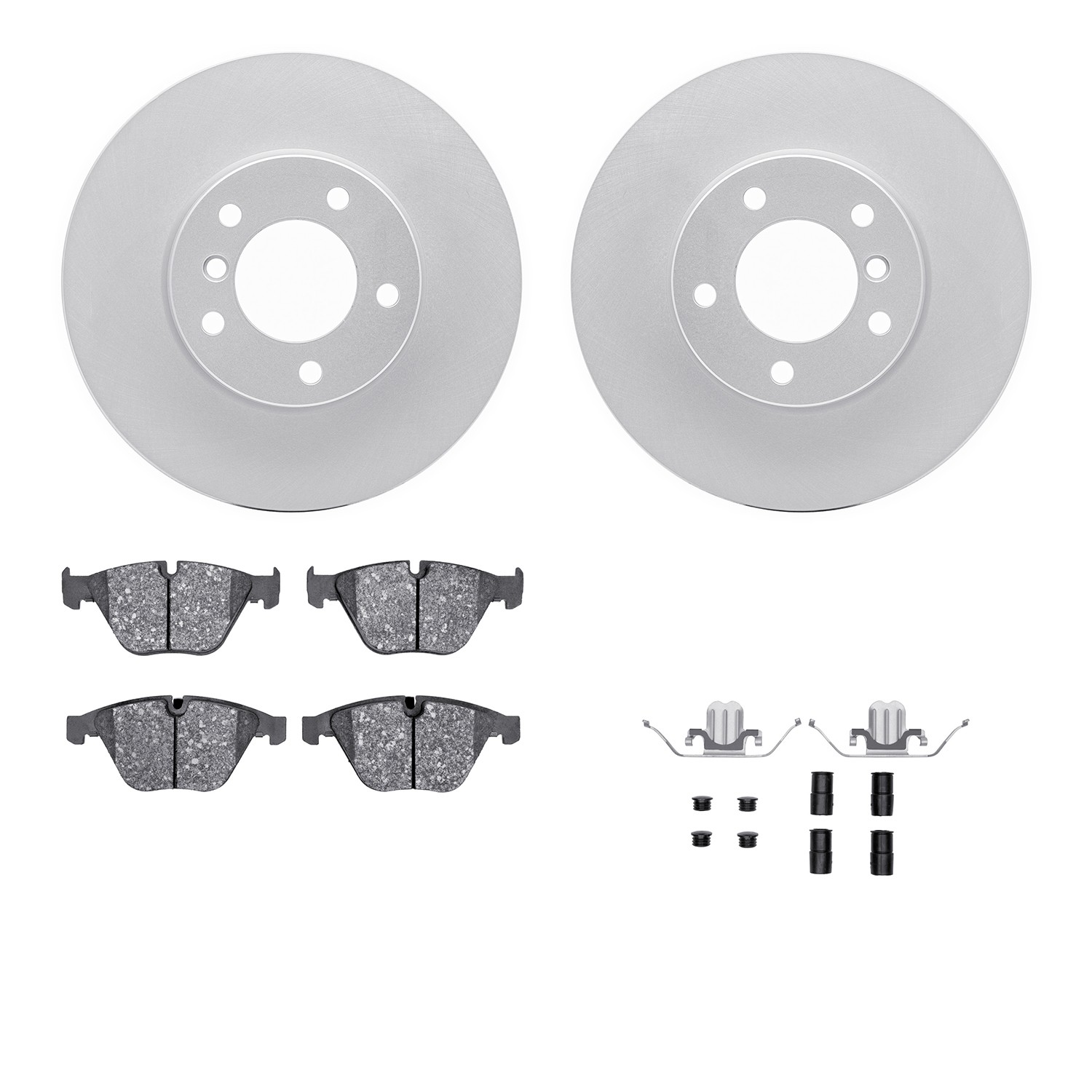DFC Geospec Rotors with EURO 5000 Ceramic Brake Pads includes Hardware