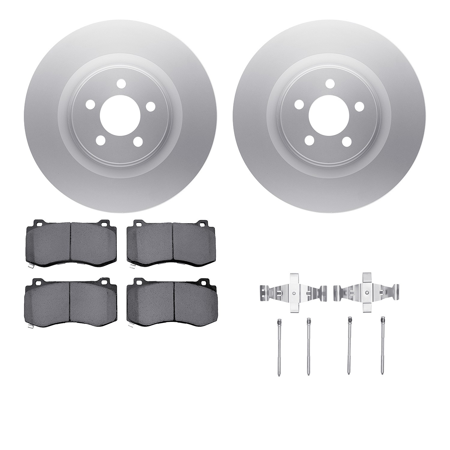DFC Geospec Rotors with EURO 5000 Ceramic Brake Pads includes Hardware