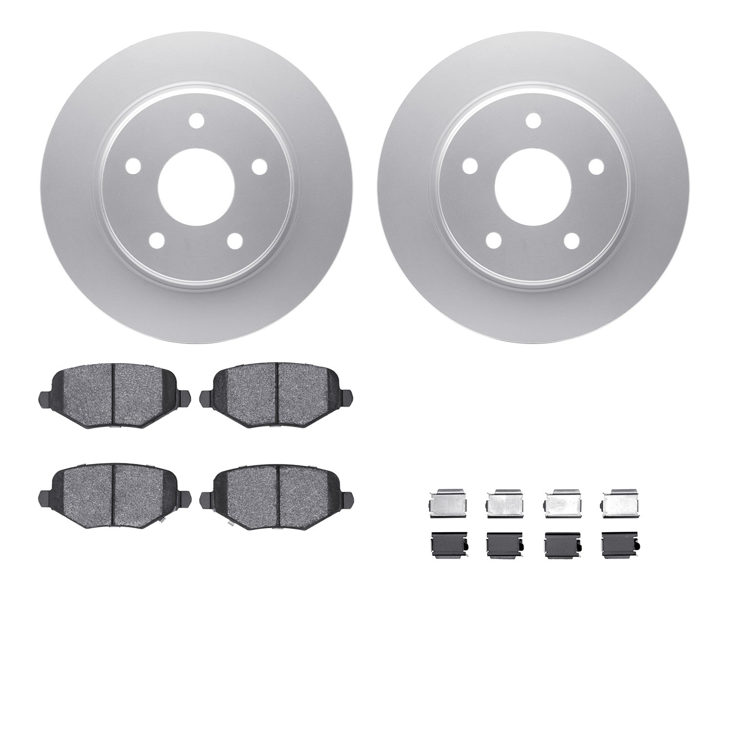 DFC Geospec Rotors with EURO 5000 Ceramic Brake Pads includes Hardware