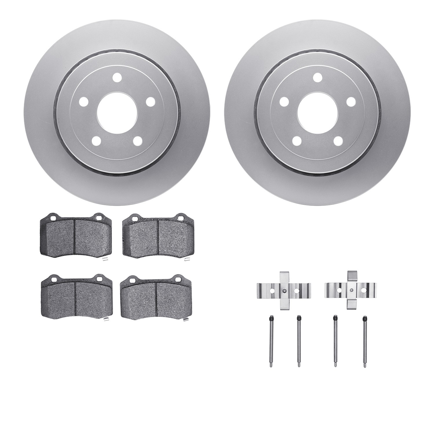 DFC Geospec Rotors with EURO 5000 Ceramic Brake Pads includes Hardware