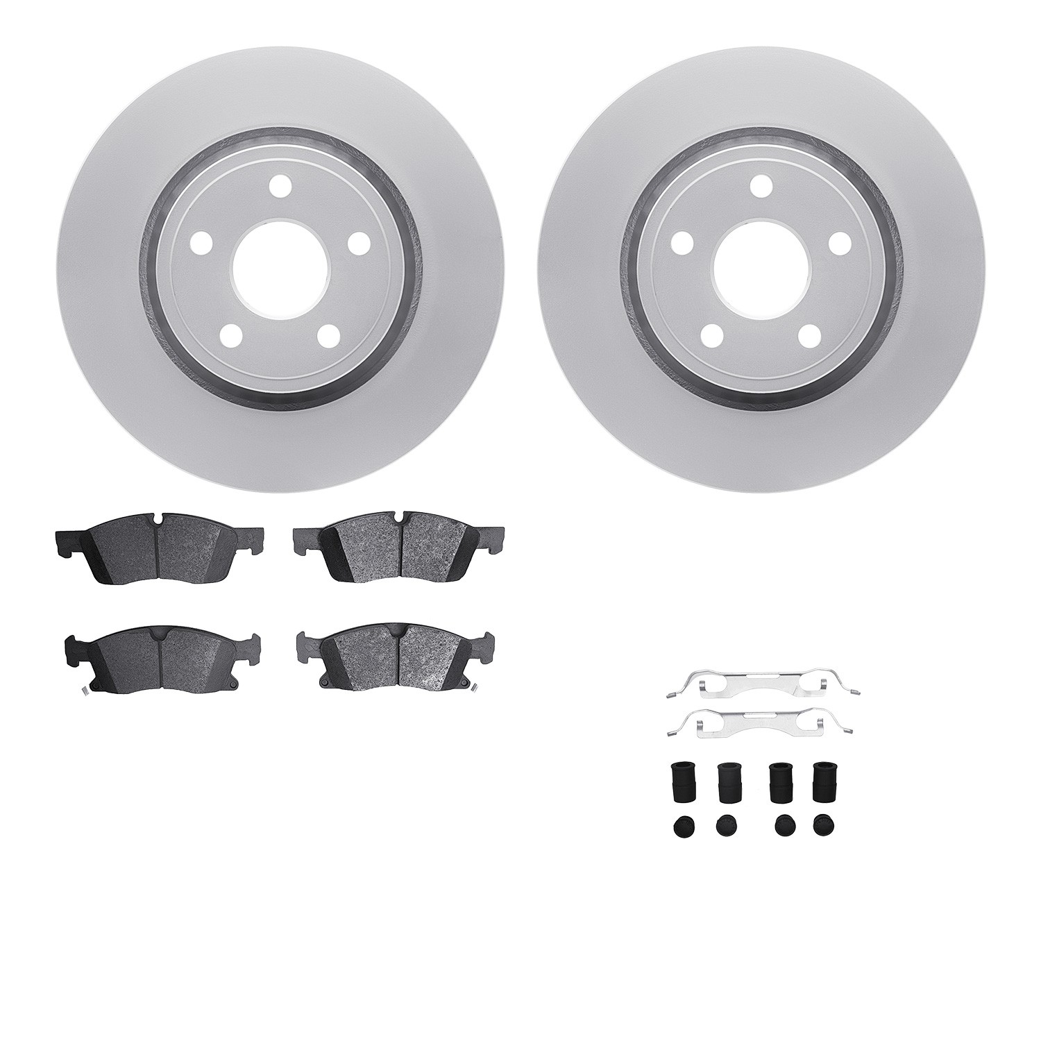 DFC Geospec Rotors with EURO 5000 Ceramic Brake Pads includes Hardware