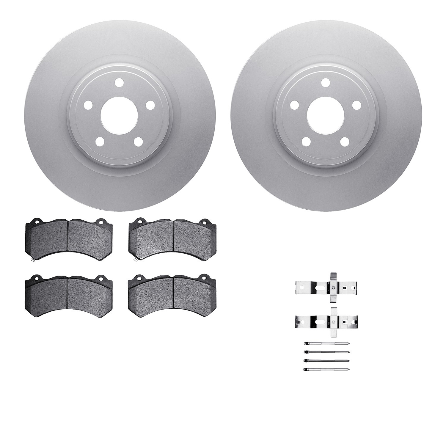 DFC Geospec Rotors with EURO 5000 Ceramic Brake Pads includes Hardware