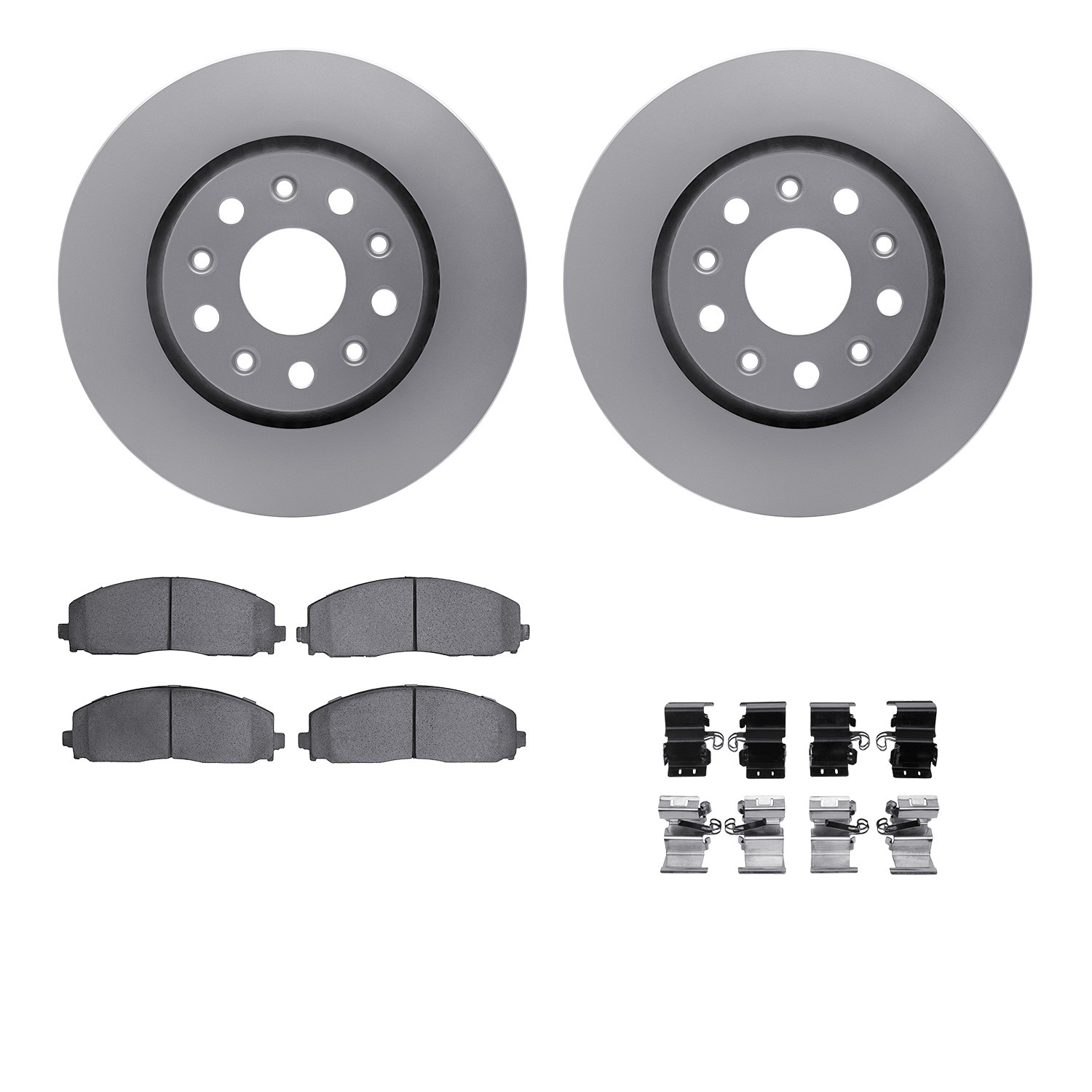 DFC Geospec Rotors with EURO 5000 Ceramic Brake Pads includes Hardware