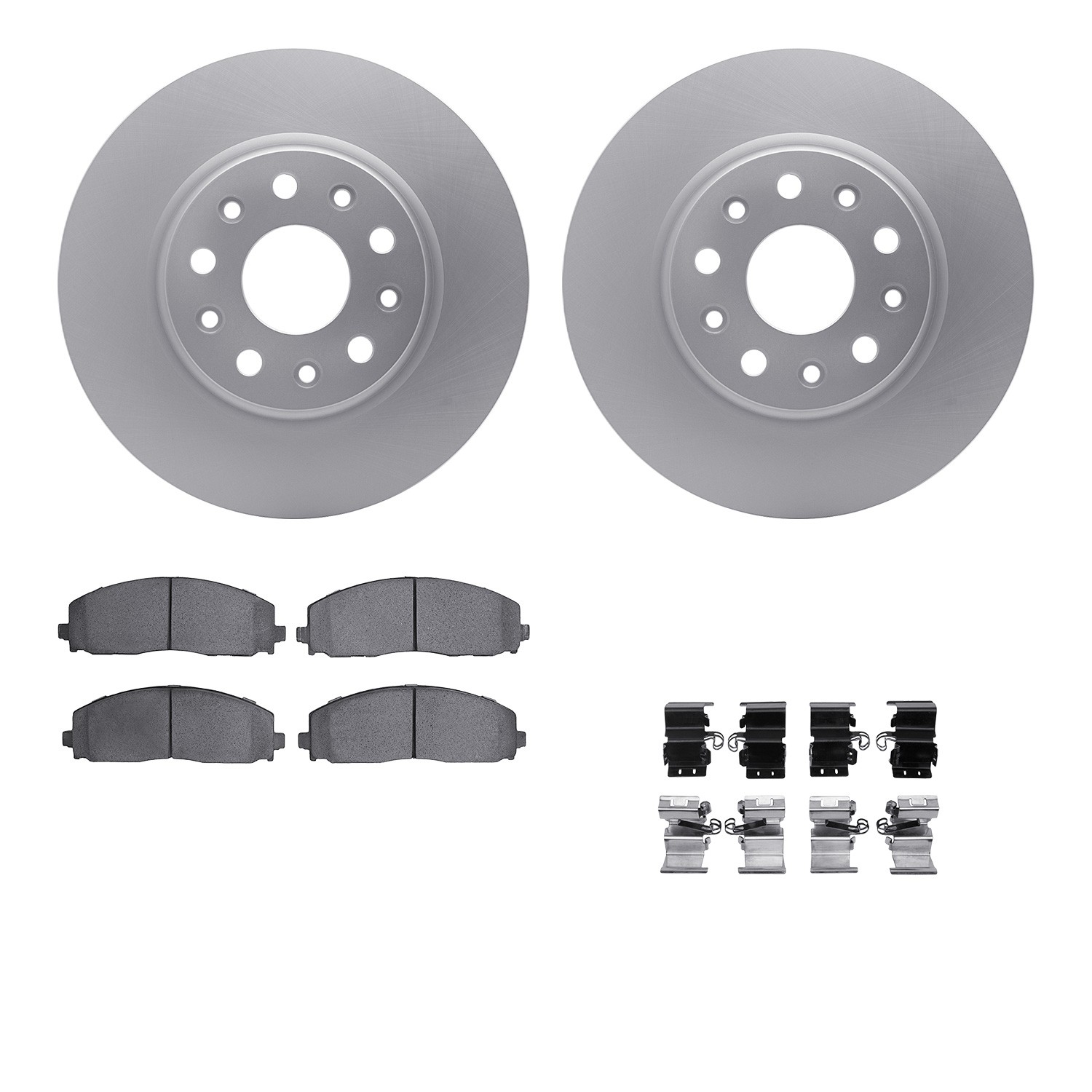 DFC Geospec Rotors with EURO 5000 Ceramic Brake Pads includes Hardware