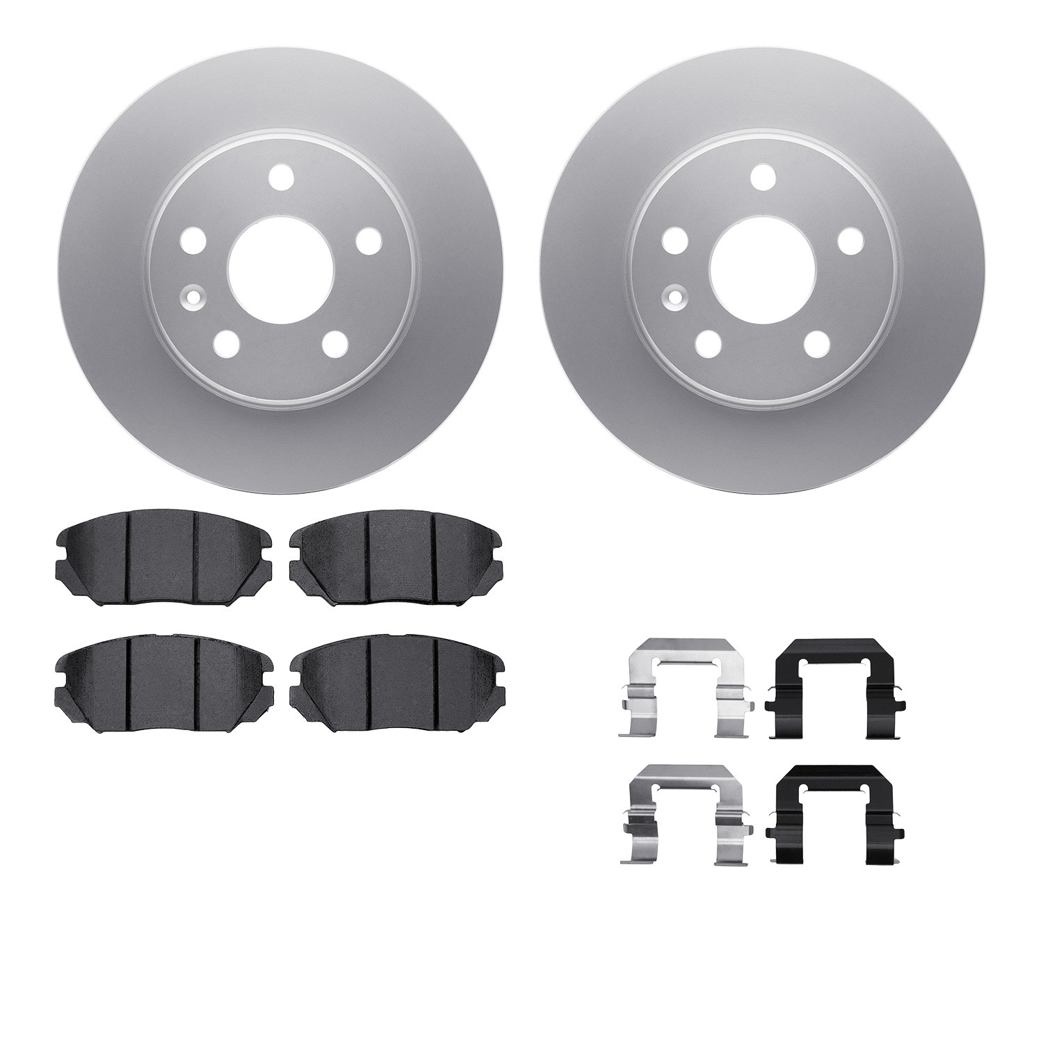 DFC Geospec Rotors with EURO 5000 Ceramic Brake Pads includes Hardware