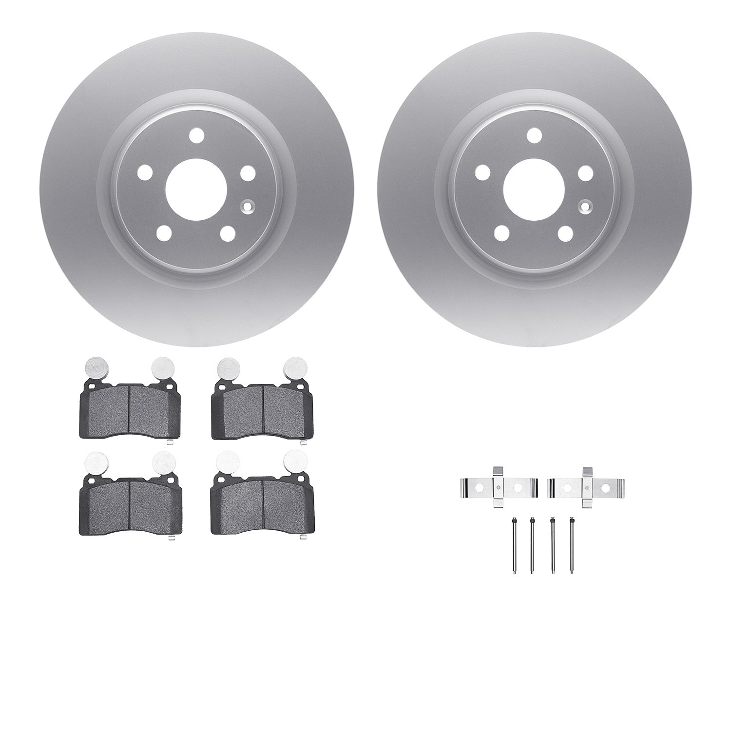 DFC Geospec Rotors with EURO 5000 Ceramic Brake Pads includes Hardware